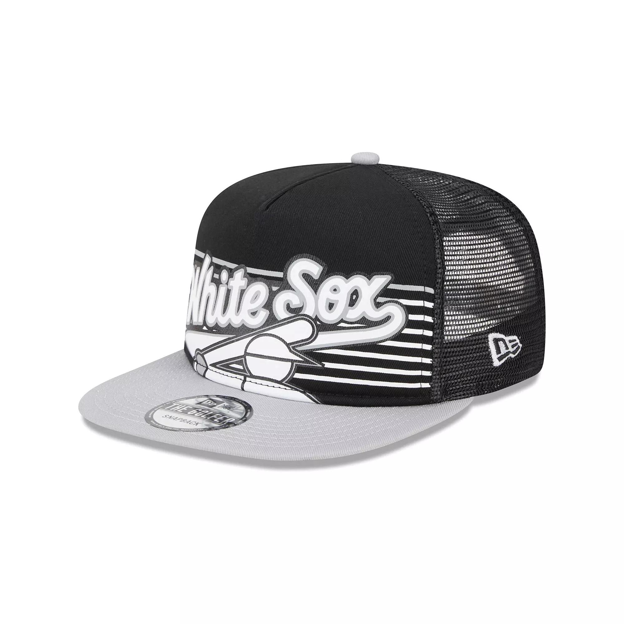 Men's New Era Black Chicago White Sox Speed Golfer Trucker Snapback Hat Product Image