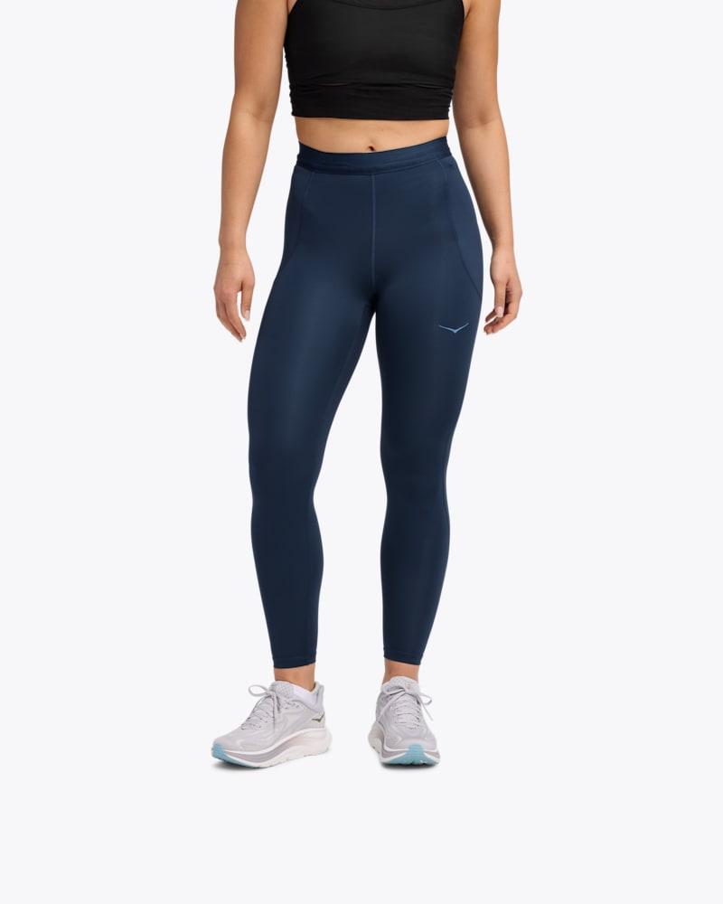 HOKA Womens Novafly Run Tights 25 in Blackedium Product Image