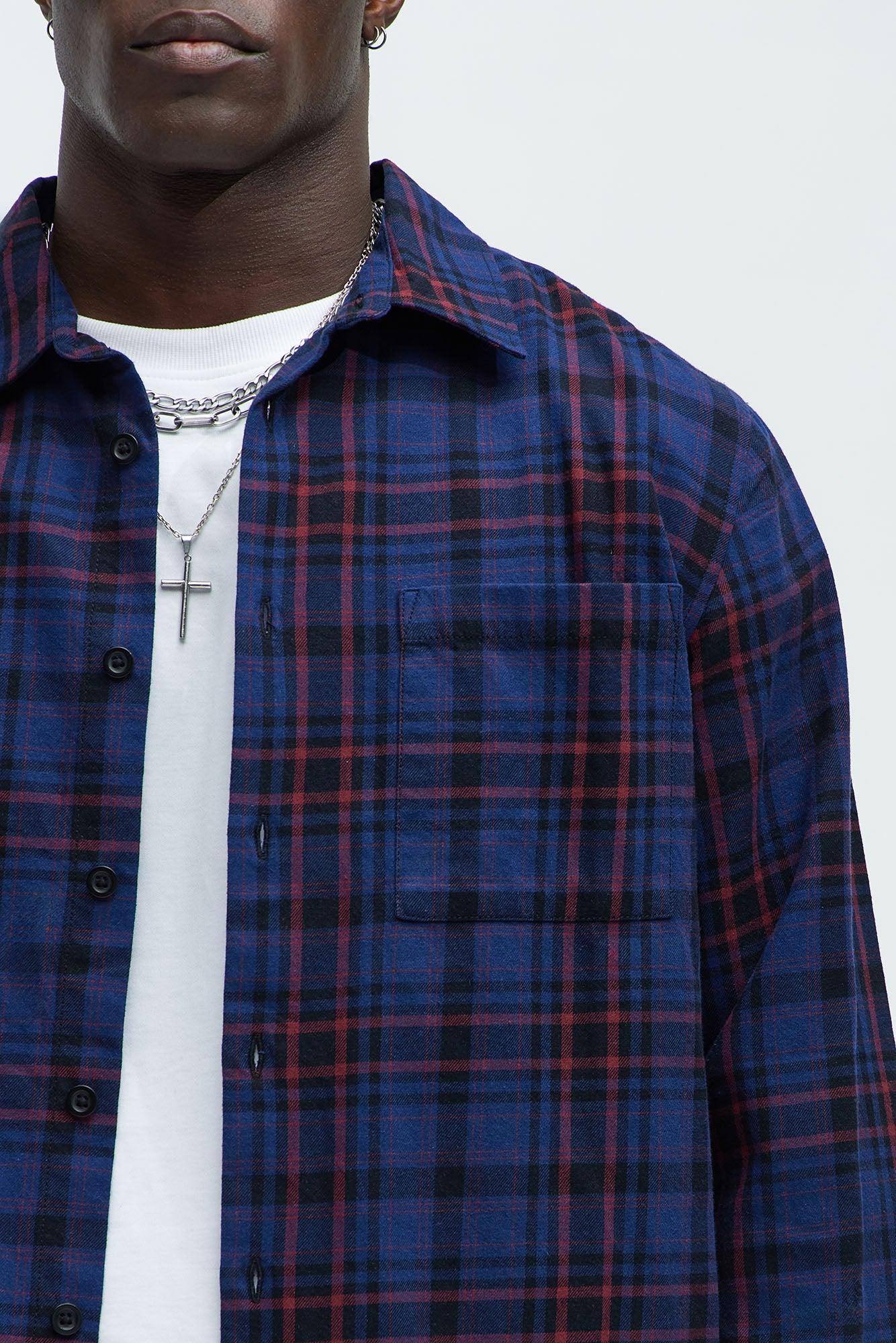 Bonad Plaid Shirt - Blue/combo Male Product Image