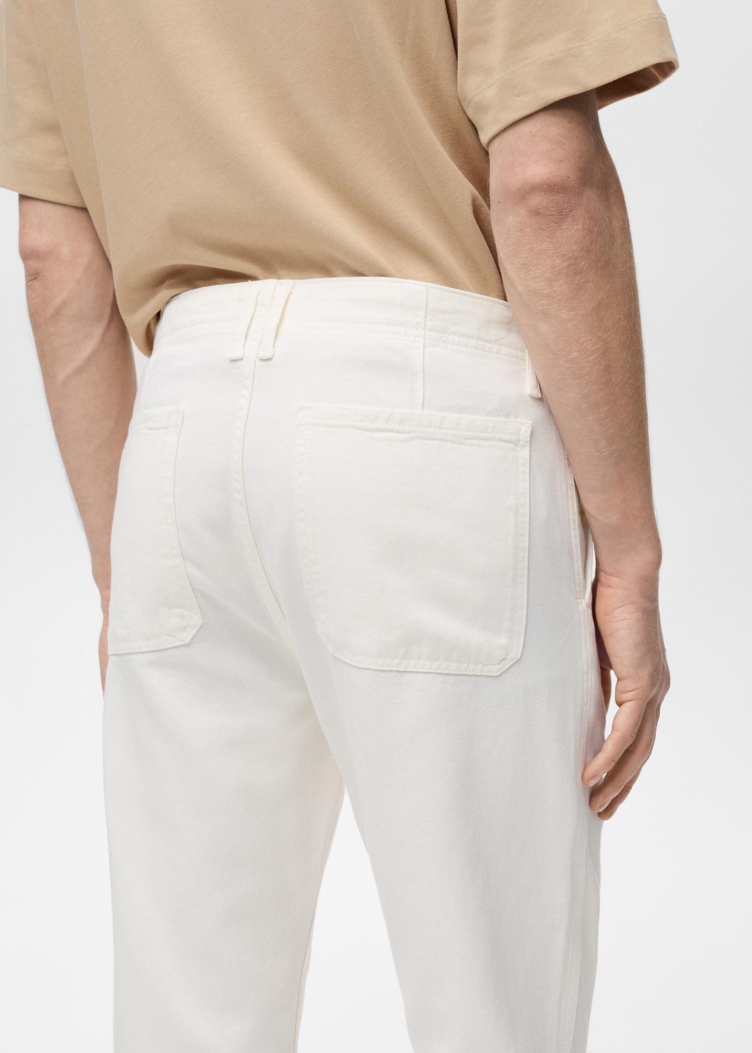 Lyocell regular-fit jeans - Men | MANGO USA Product Image
