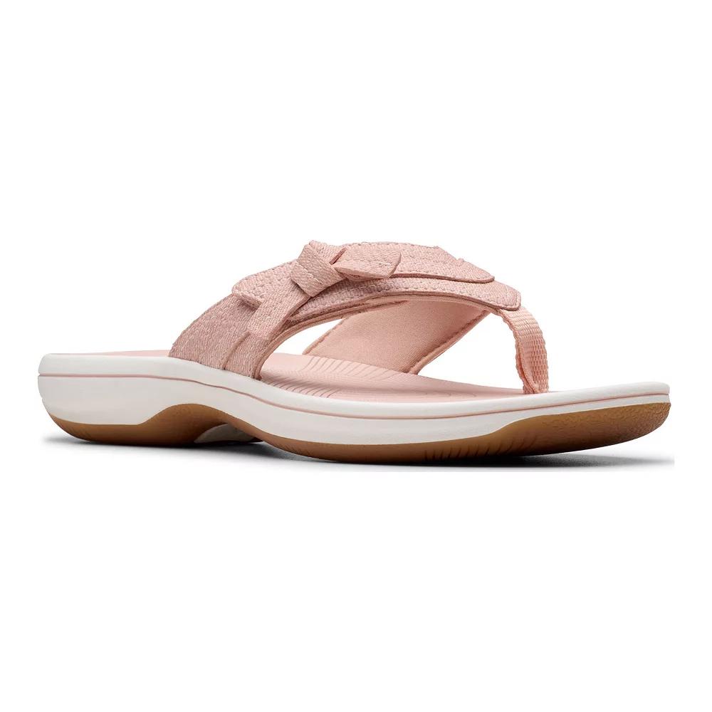 Clarks® Cloudsteppers Breeze Dahlia Women's Flip Flop Sandals, Size: 9, Blush Product Image