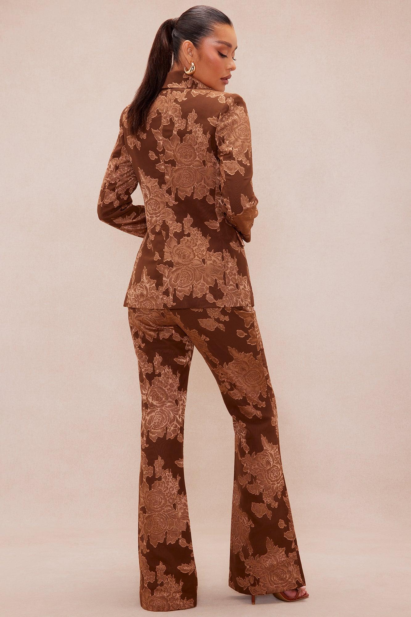 Taking Over Suit Set - Brown Female Product Image
