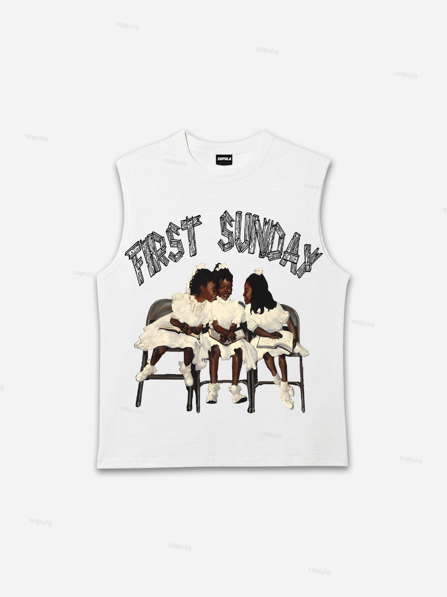 Vintage First Sunday Graphic Men's Tank Top Product Image