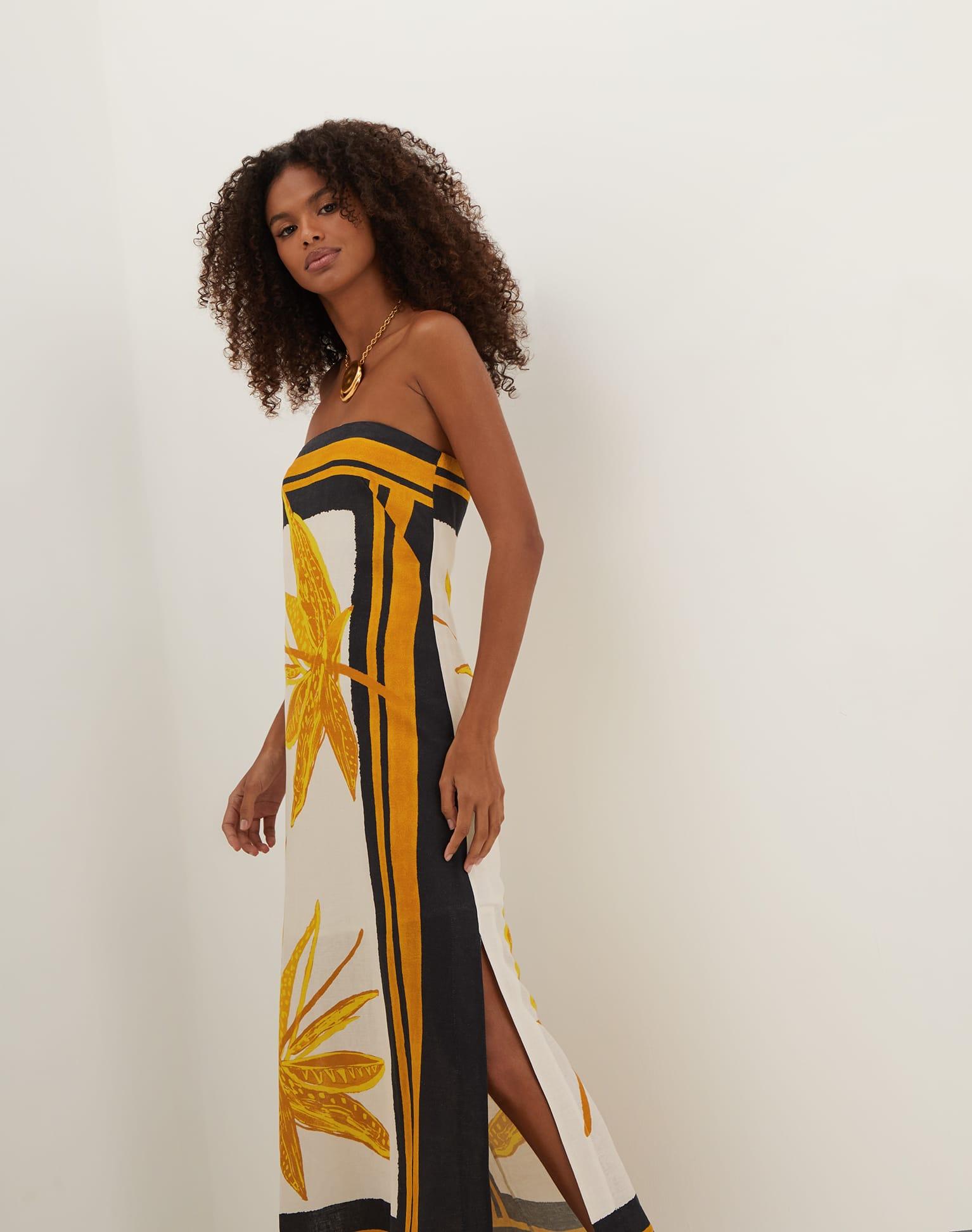 Penelope Long Dress - Tuscan Product Image