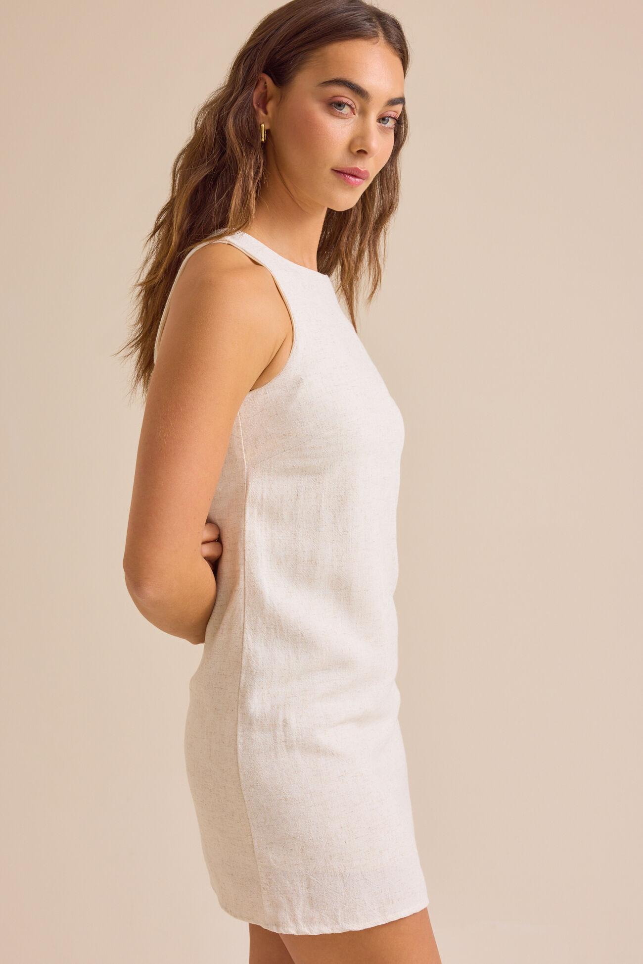 Amiah Linen Mini Dress Product Image