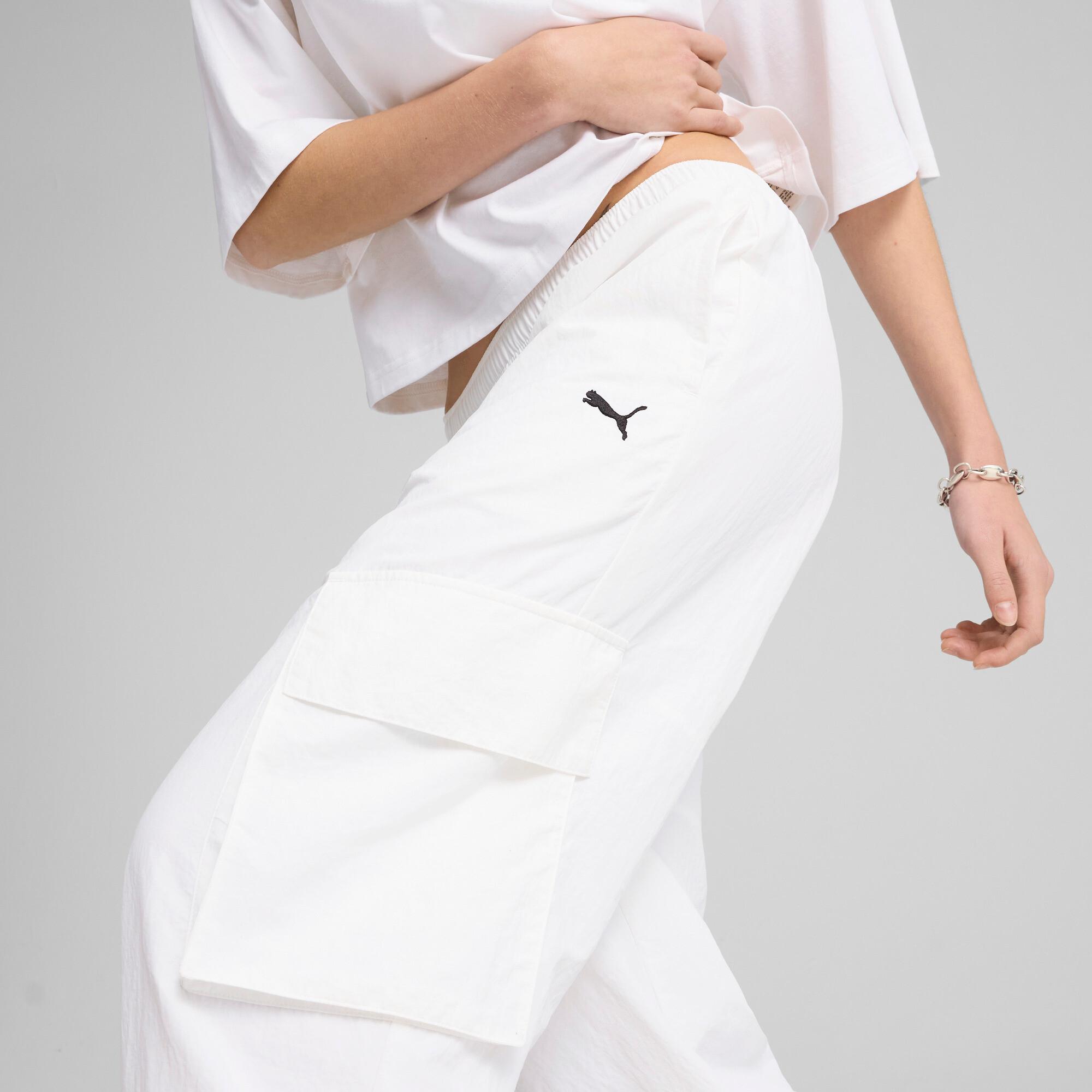 PUMA Wardrobe Essentials Women's Relaxed Woven Cargo Pants Product Image