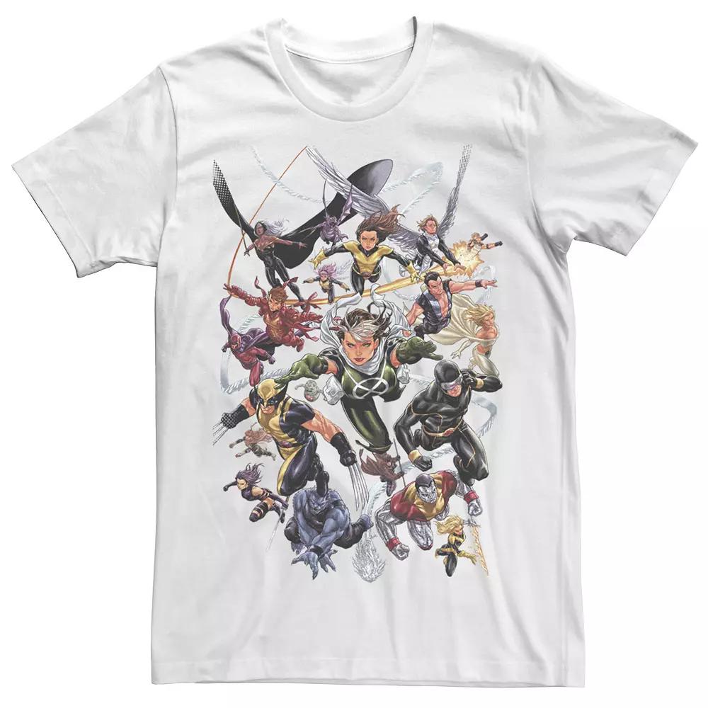 Men's Marvel Comics Retro X-Men Flying Group Shot Graphic Tee,  Product Image