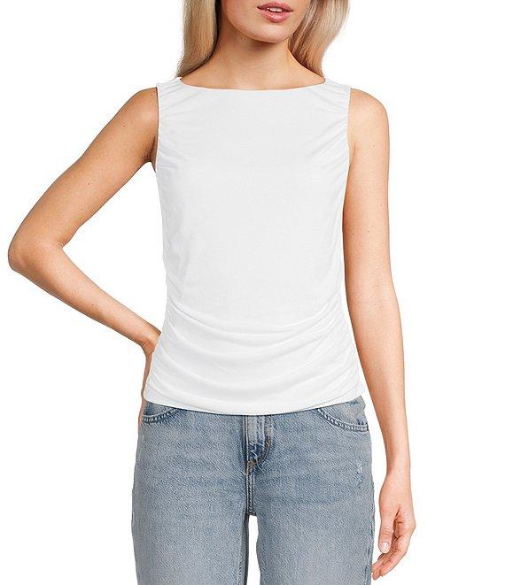 Guess Ciena Sleeveless Shirred Tank Top Product Image