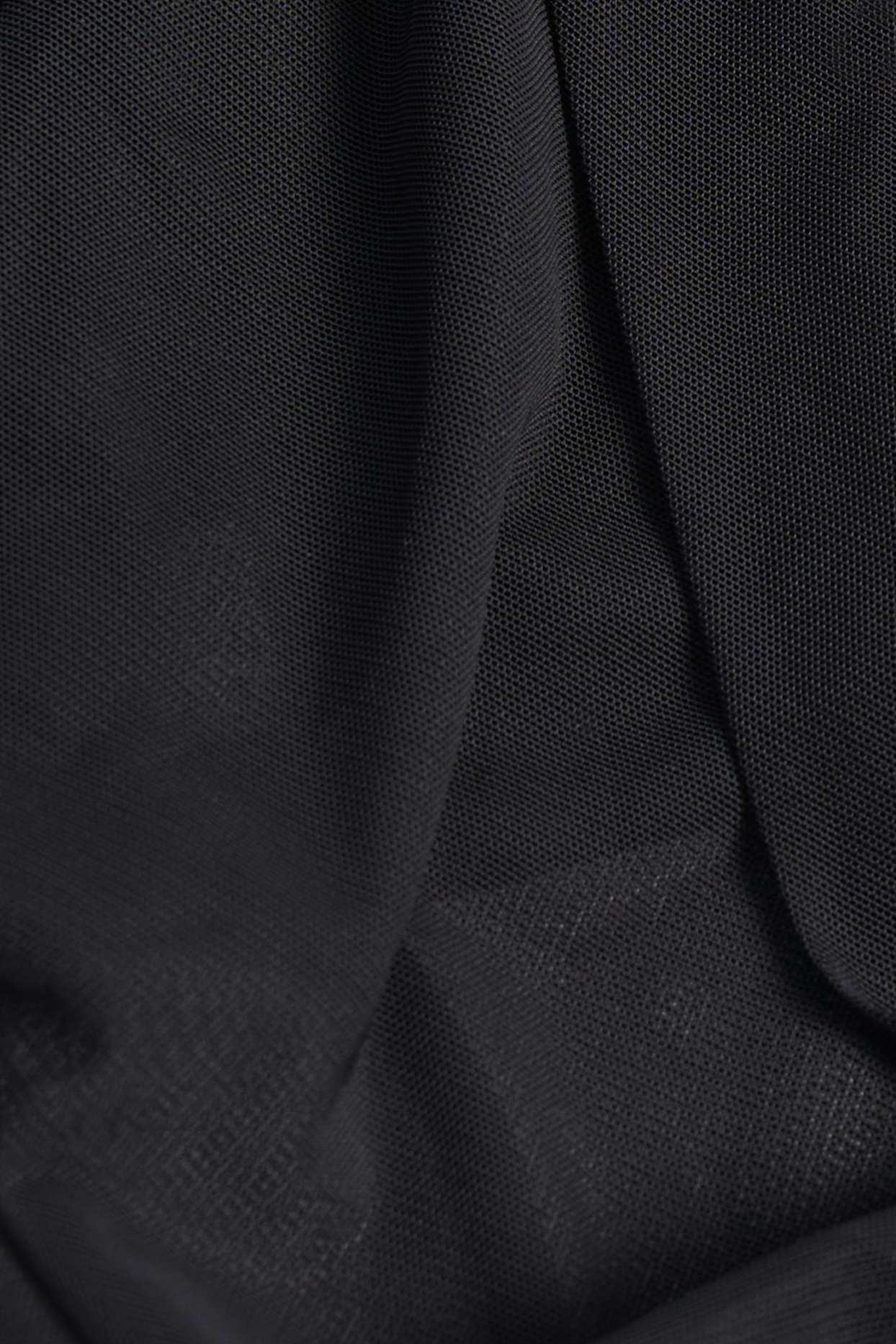 Cowl-Neck Backless Crop Top in Black Product Image