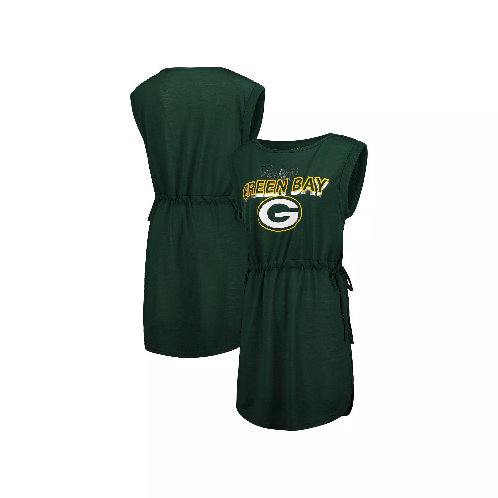 Women's G-III 4Her by Carl Banks Green Green Bay Packers G.O.A.T. Swimsuit Cover-Up,  Product Image
