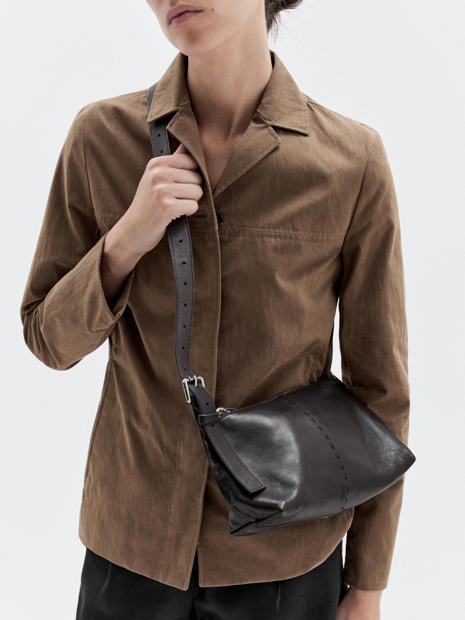 Nappa leather mini crossbody bag Product Image