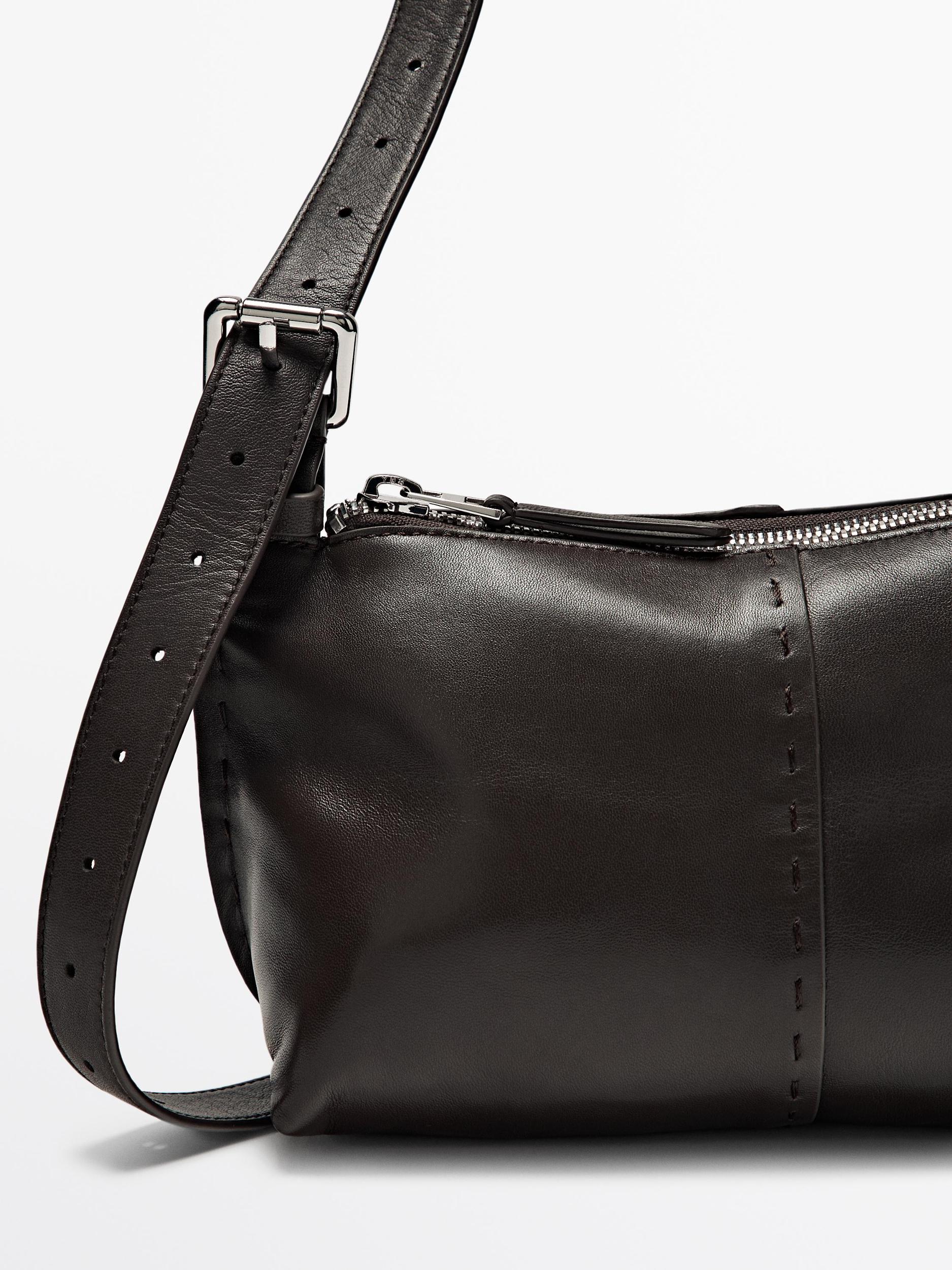 Nappa leather mini crossbody bag Product Image