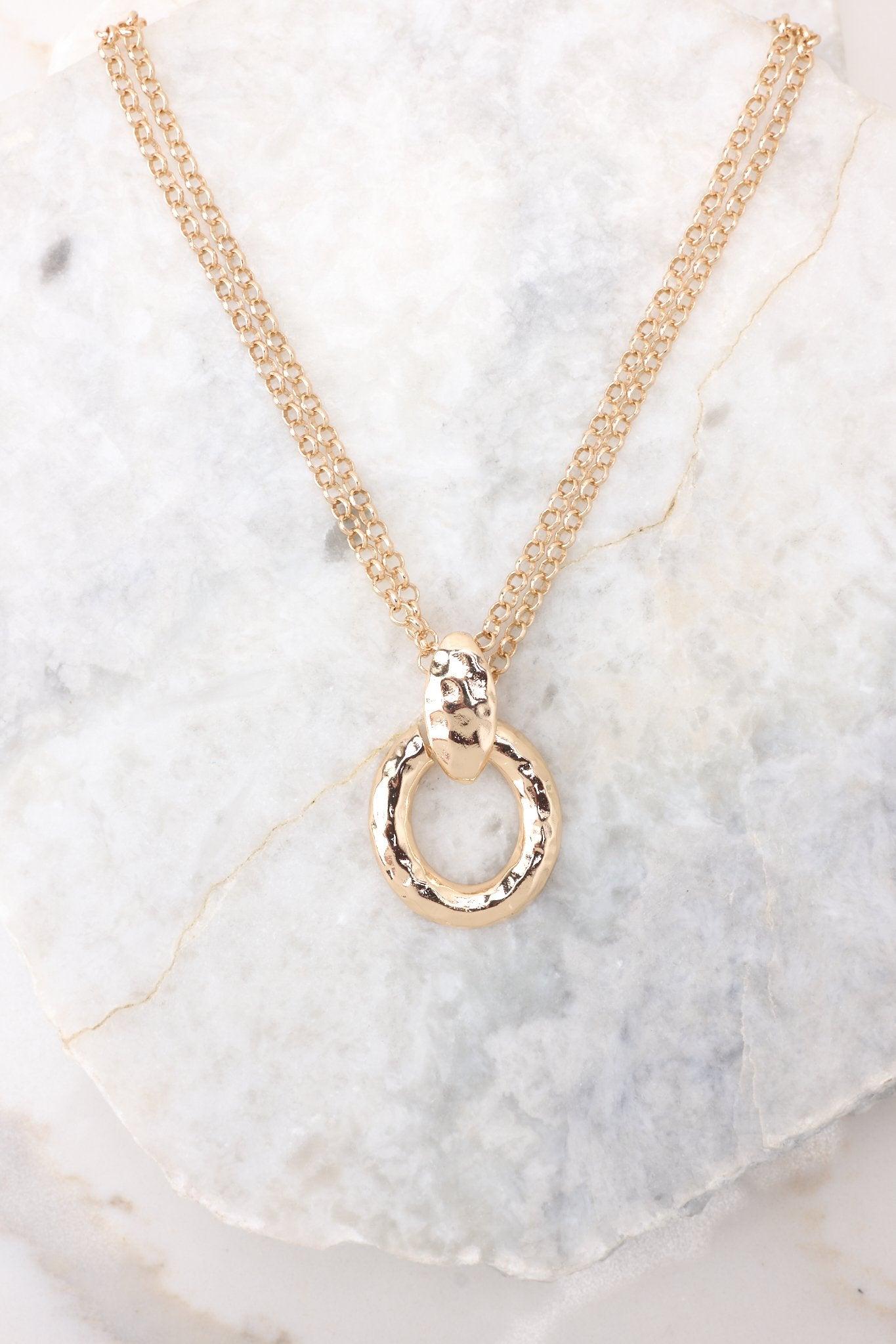 Lost In Your Smile Gold Necklace Product Image