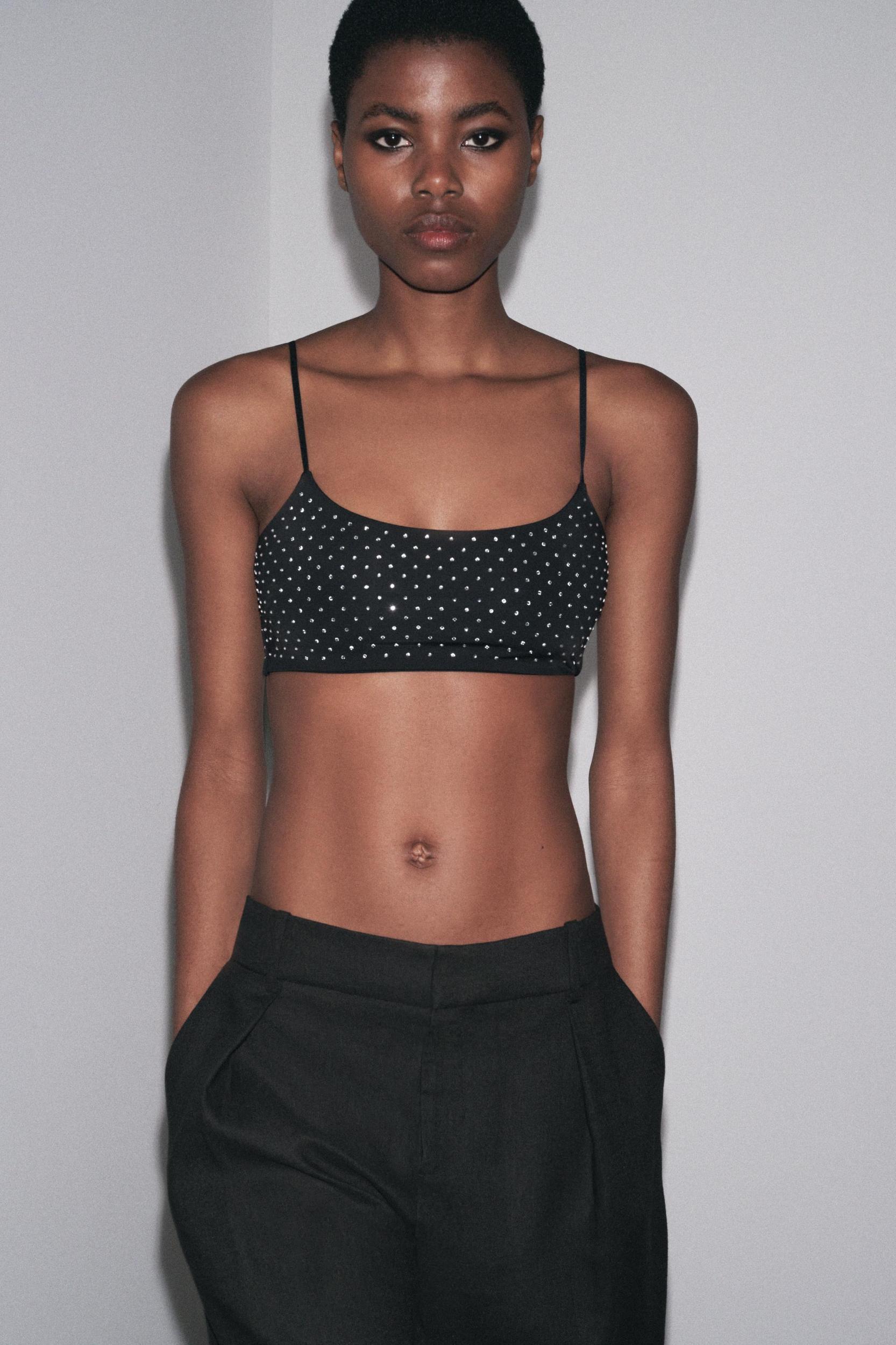 SHIMMER CROPPED TOP Product Image