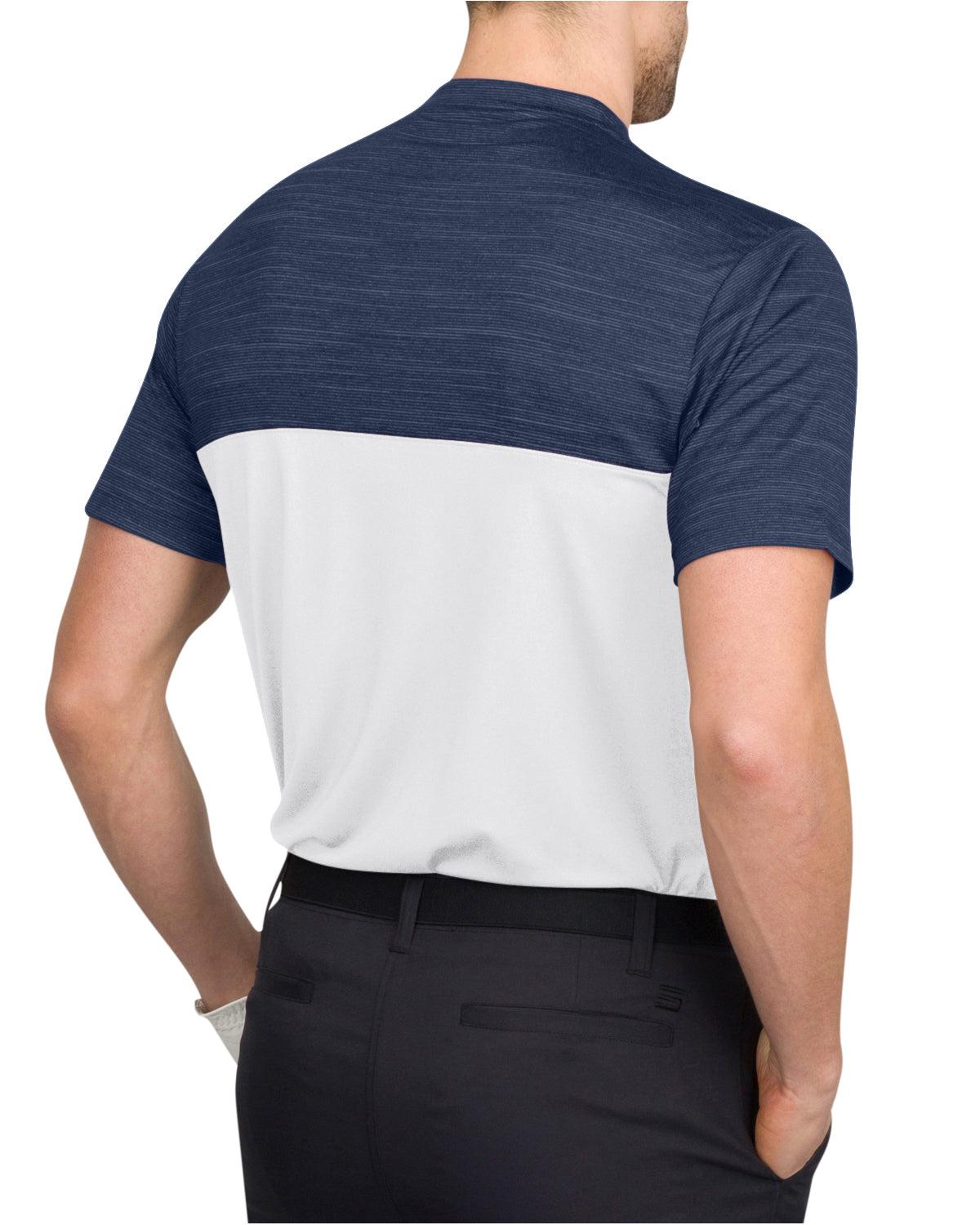 Three Sixty Six Two Tone Collarless Golf Polo Male Product Image