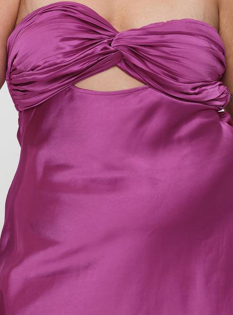Faviola Mini Dress Purple Curve Product Image