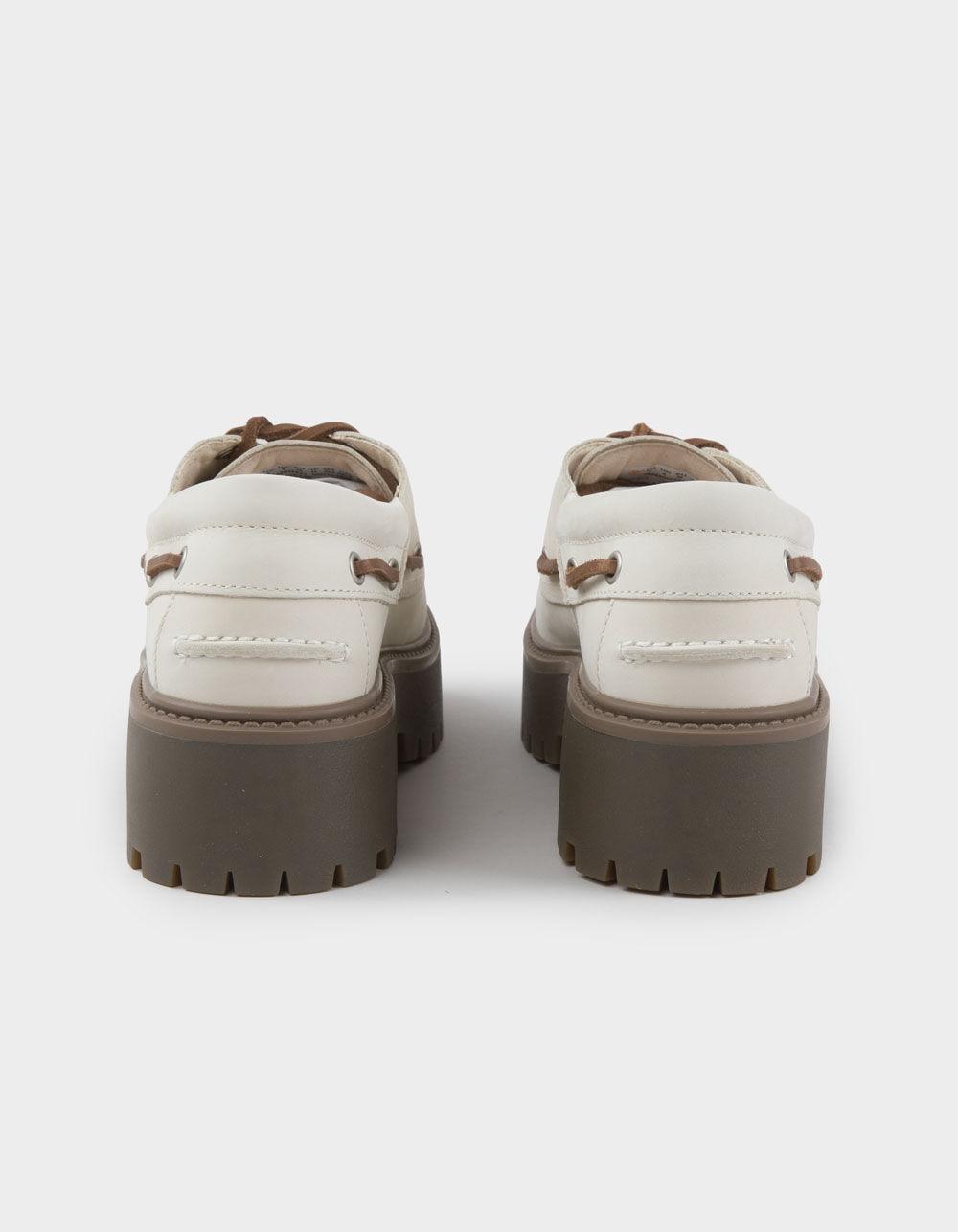 TIMBERLAND Stone Street Womens Platform Boat Shoes - NATURAL Product Image