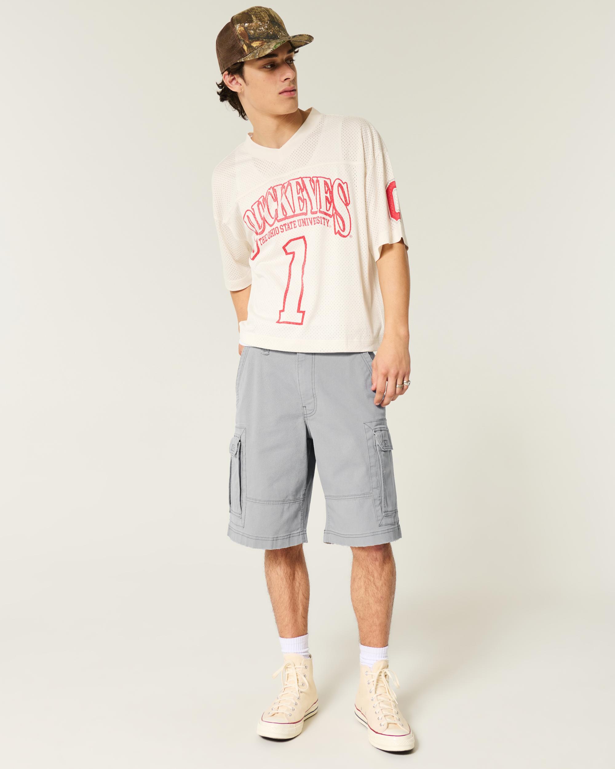 At-the-Knee Baggy Cargo Shorts Product Image