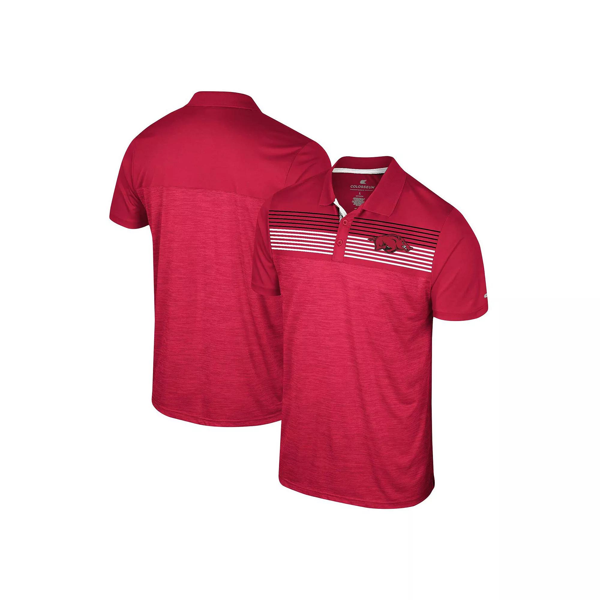 Men's Colosseum Cardinal Arkansas Razorbacks Big & Tall Langmore Polo, Size: 5XB, Red Product Image