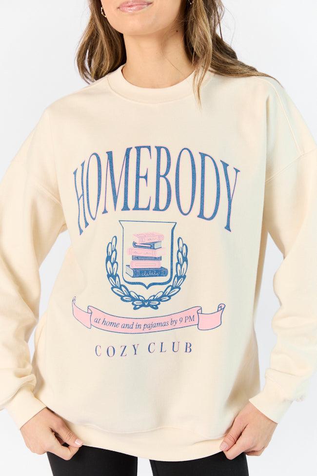 Homebody Club Sweet Cream Graphic Sweatshirt Product Image