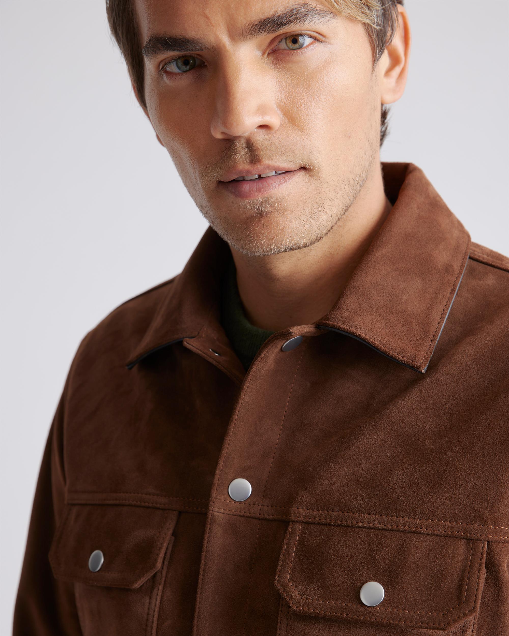 Quince | Men's Italian Suede Trucker Jacket Suede Leather Product Image
