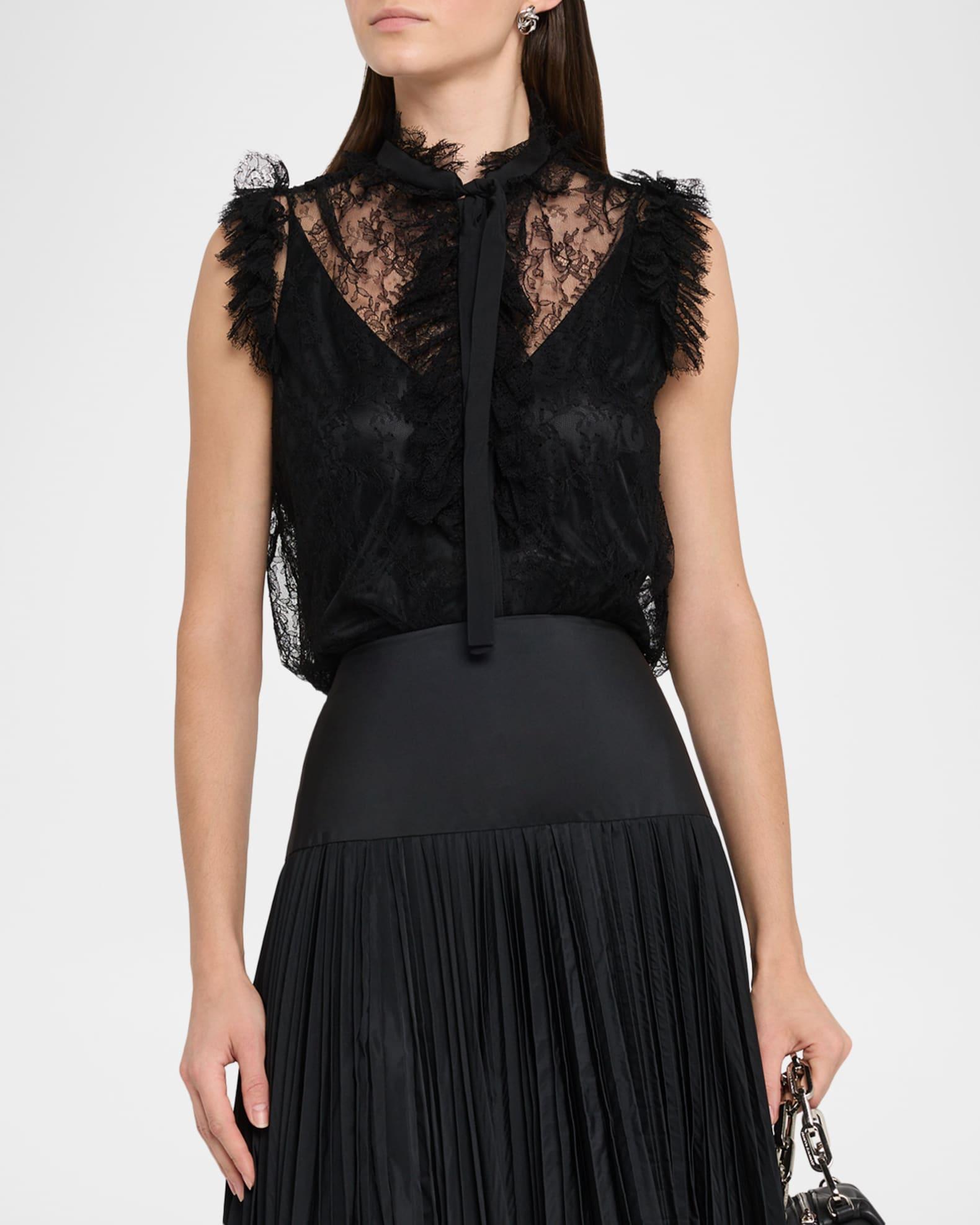 Sleeveless Lace Blouse with Cami Product Image