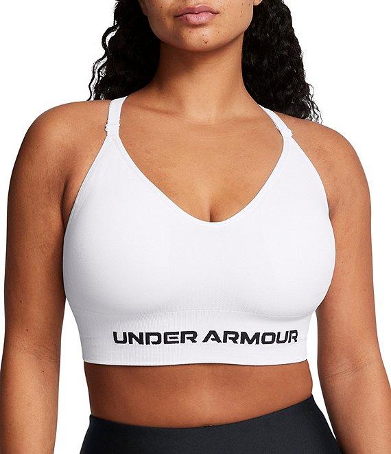 Under Armour Solid 4-Way Stretch Vanish Seamless Scoop Neck Sports Bra Product Image