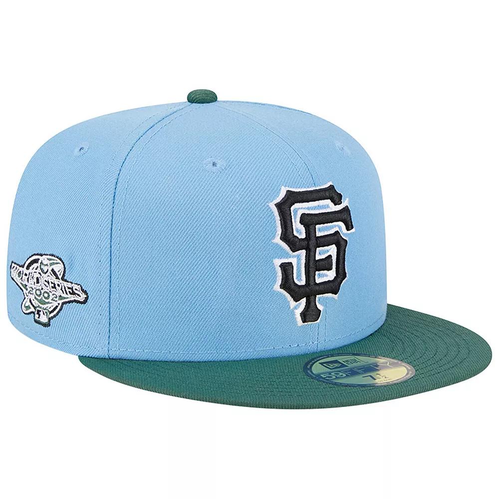 Men's New Era Sky Blue/Cilantro San Francisco Giants 2002 World Series 59FIFTY Fitted Hat,  Product Image
