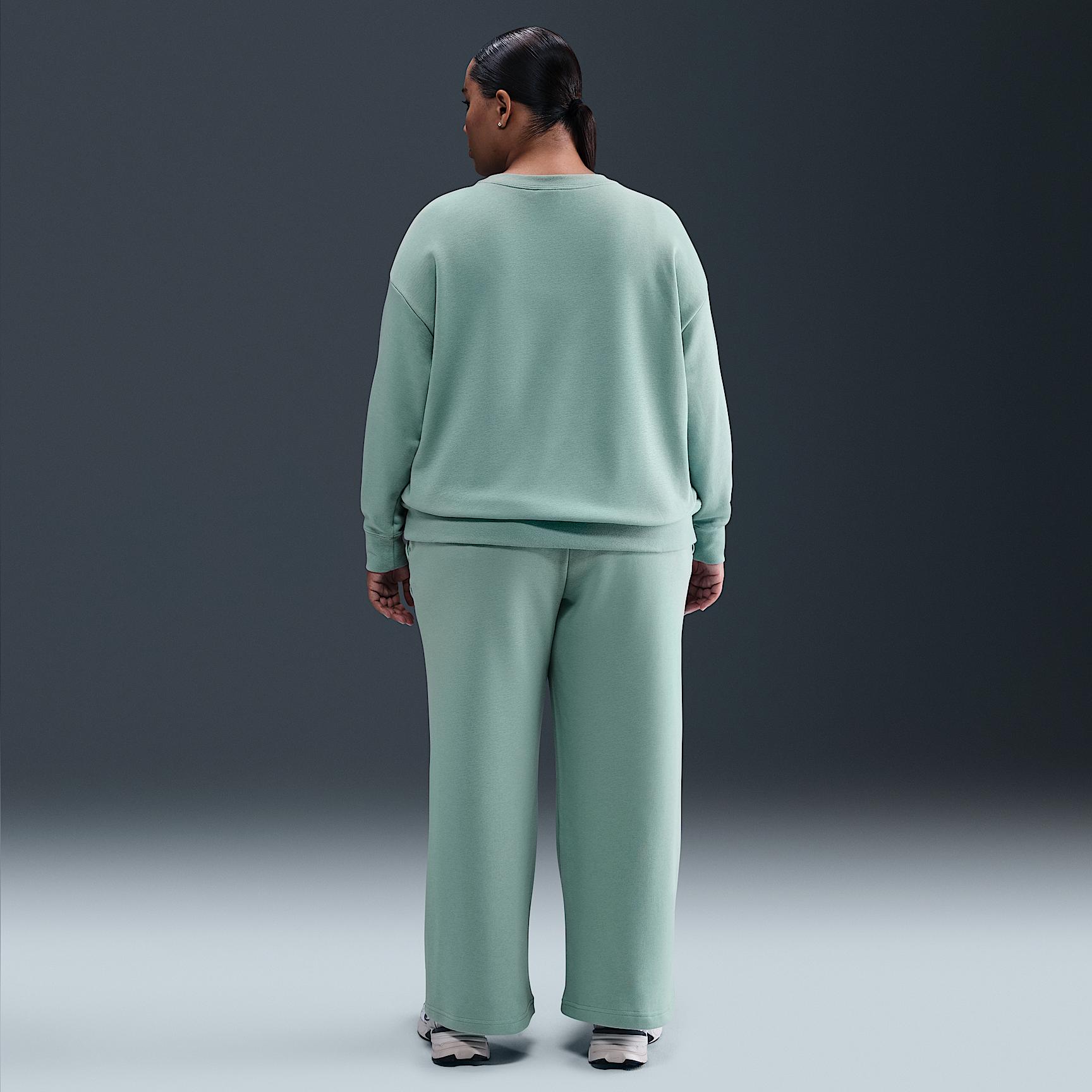 Nike Sportswear Club Fleece Women's Mid-Rise Wide-Leg Sweatpants (Plus Size) Product Image