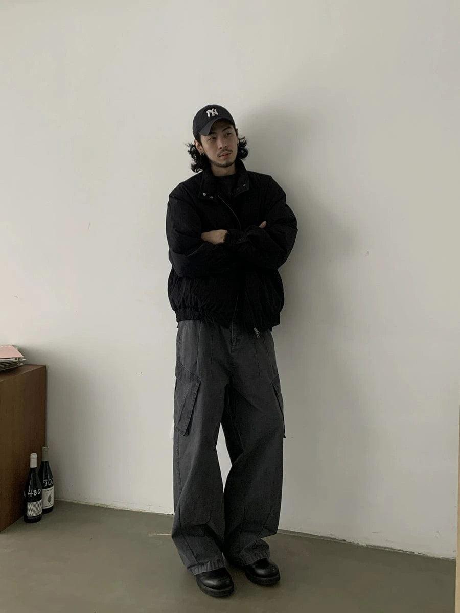 RT No. 18802 RECONSTRUCTED CARGO STRAIGHT PANTS Product Image