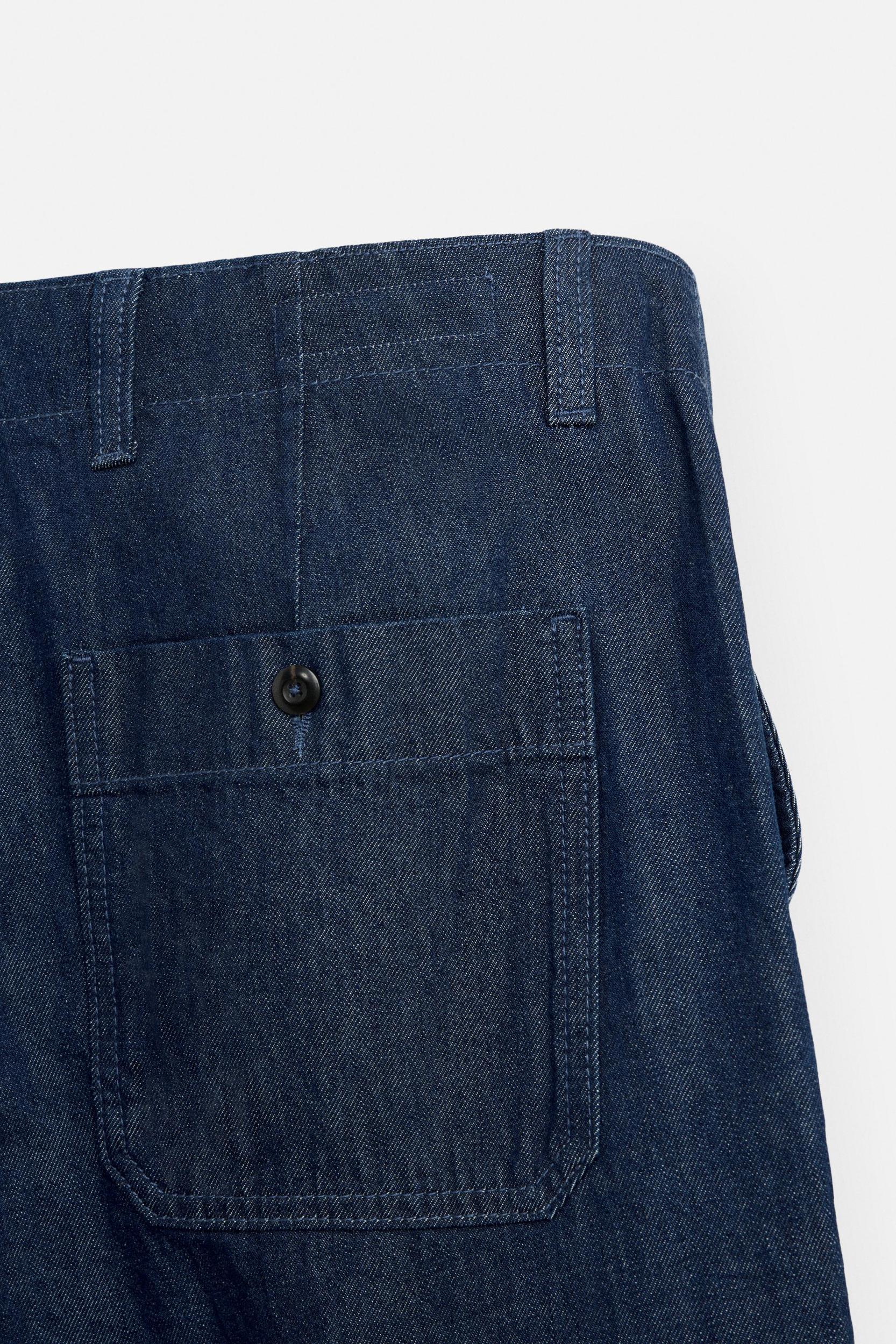 RELAXED FIT DENIM SHORTS Product Image