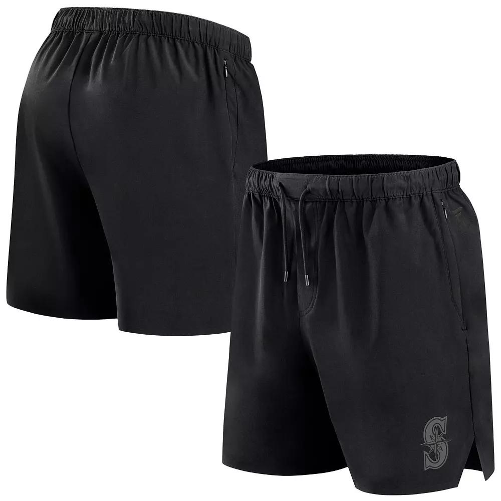 Men's Fanatics Signature Black Seattle Mariners Front Office Woven Shorts,  Product Image