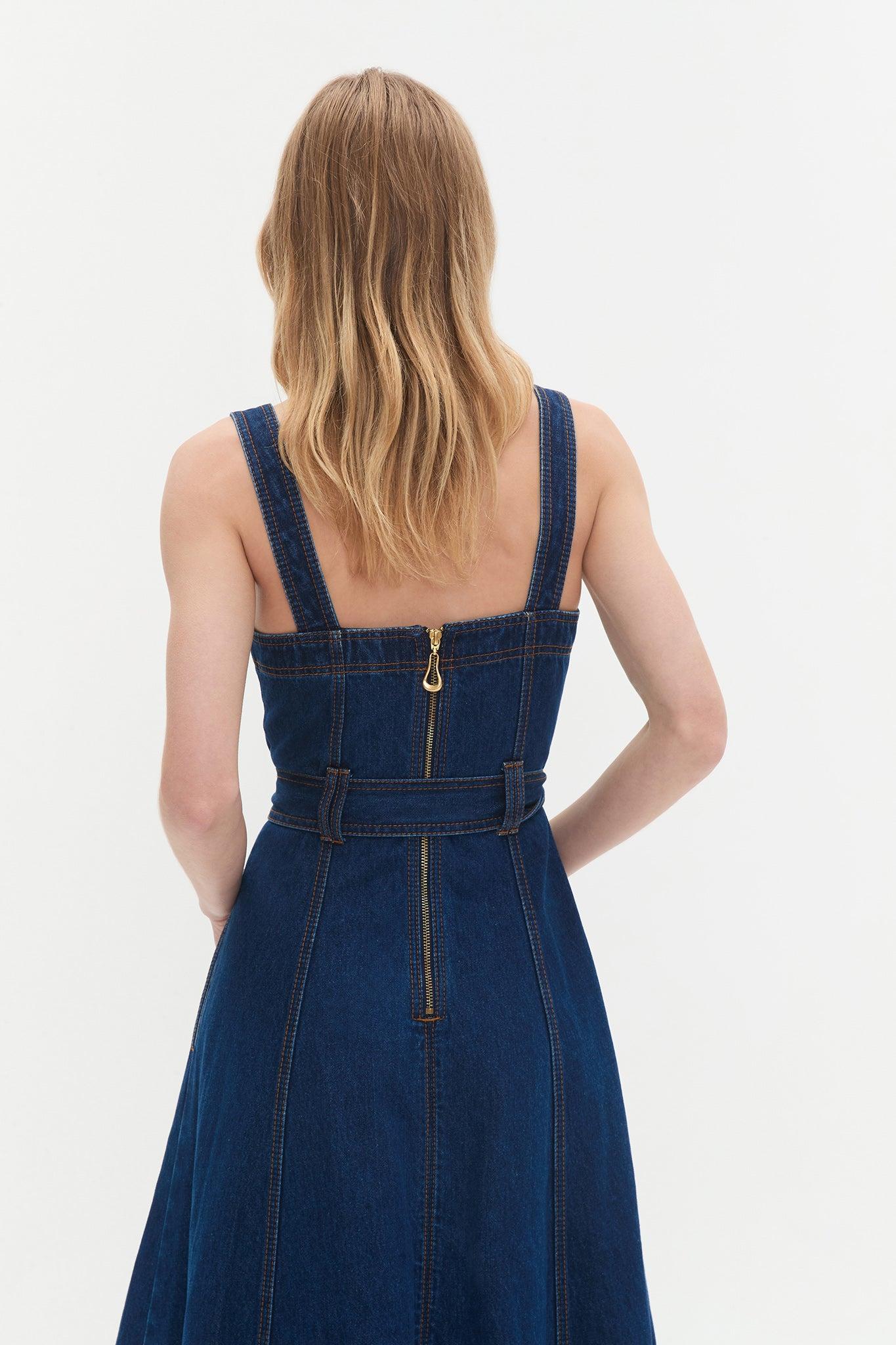 Gianna Denim Midi Dress Product Image
