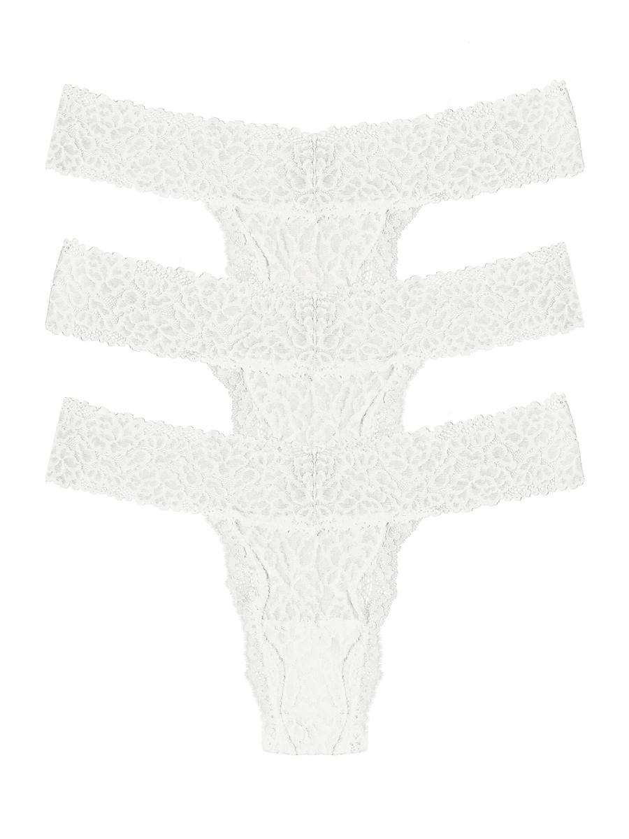 Womens 3-Pack Lace Thongs Product Image