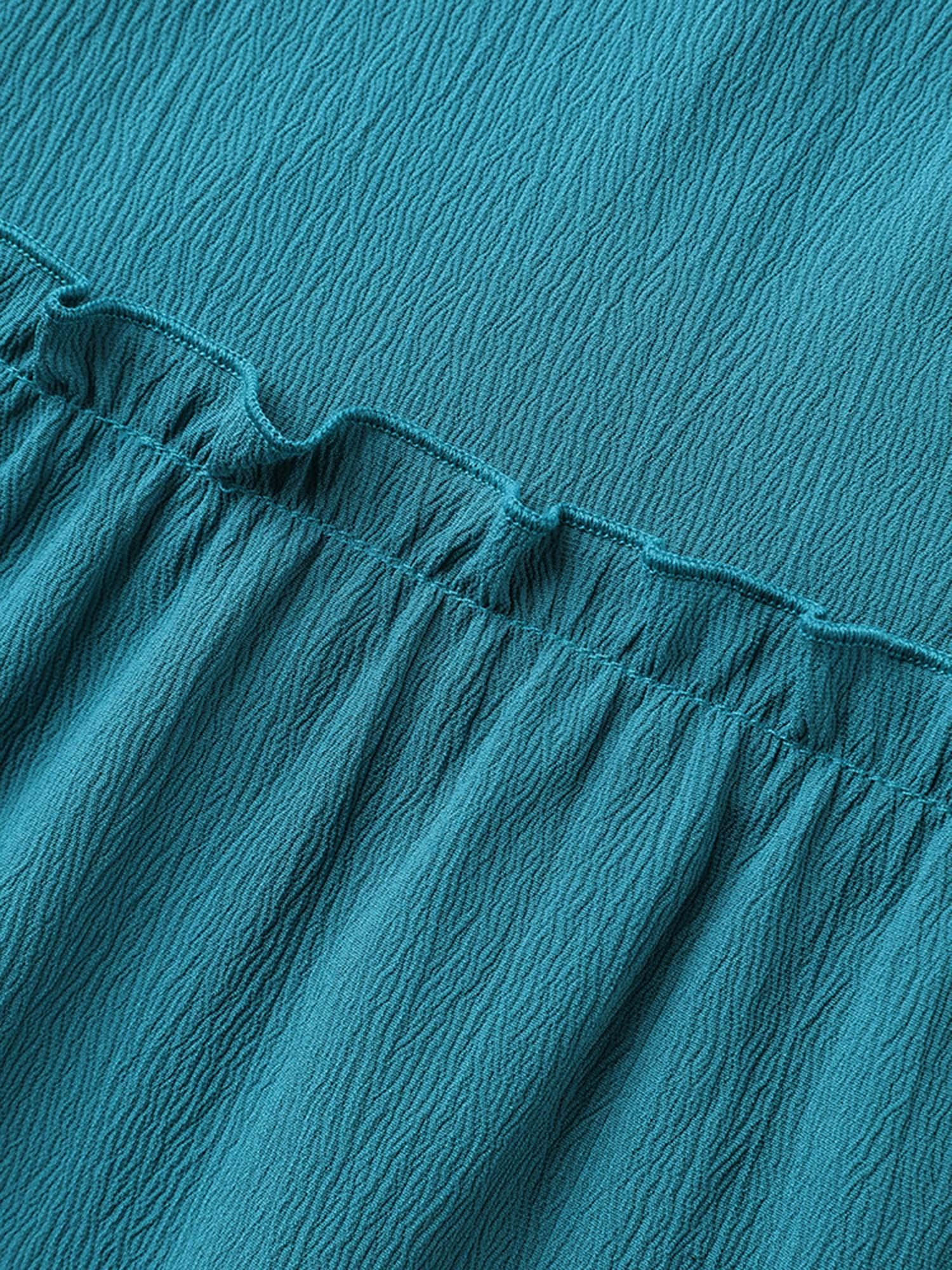 Collar Seashells Tassels Tiered Maxi Dress Female Product Image