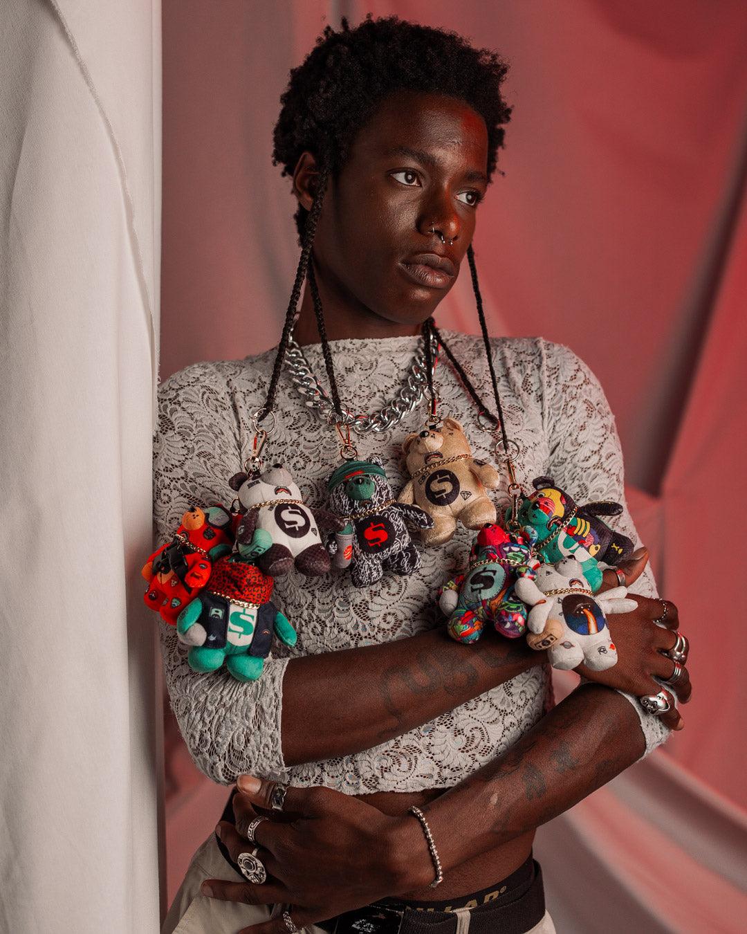 SKI MASK BEAR KEYCHAIN Product Image