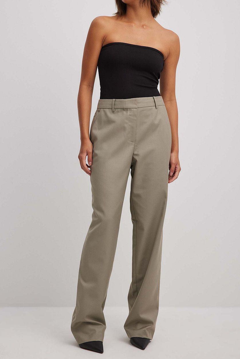 Tailored Straight Leg Suit Pants Product Image