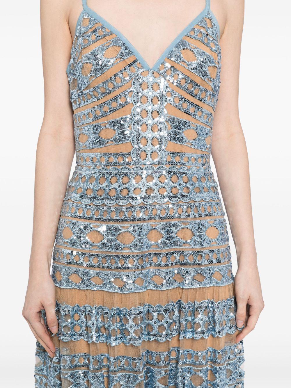 embroidered long dress Product Image