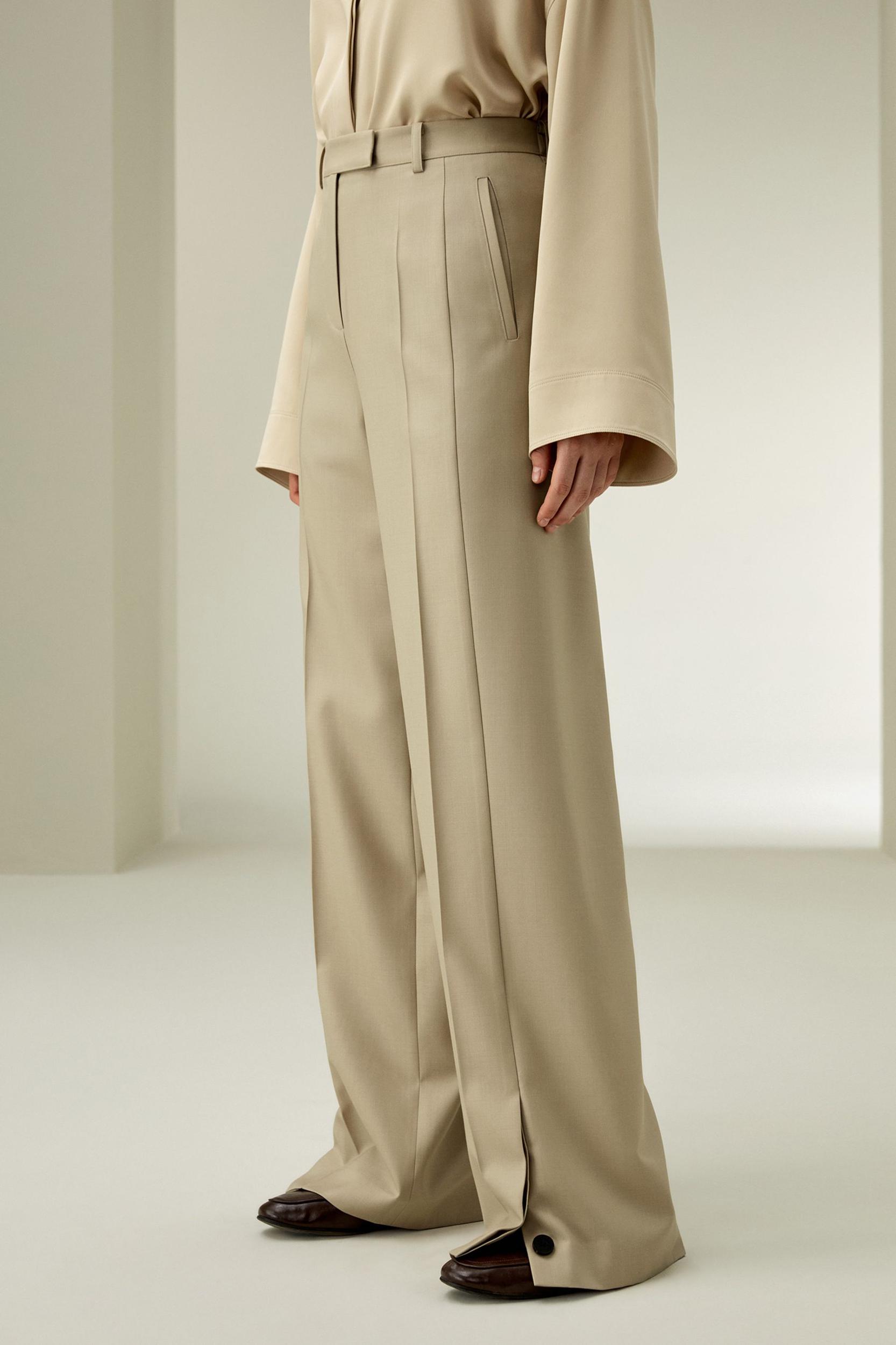 LILYSILK Women'S Wool Slacks - Black Wool Silk Blend - Ultimate Luxury Machine Washable Trousers 16 Product Image