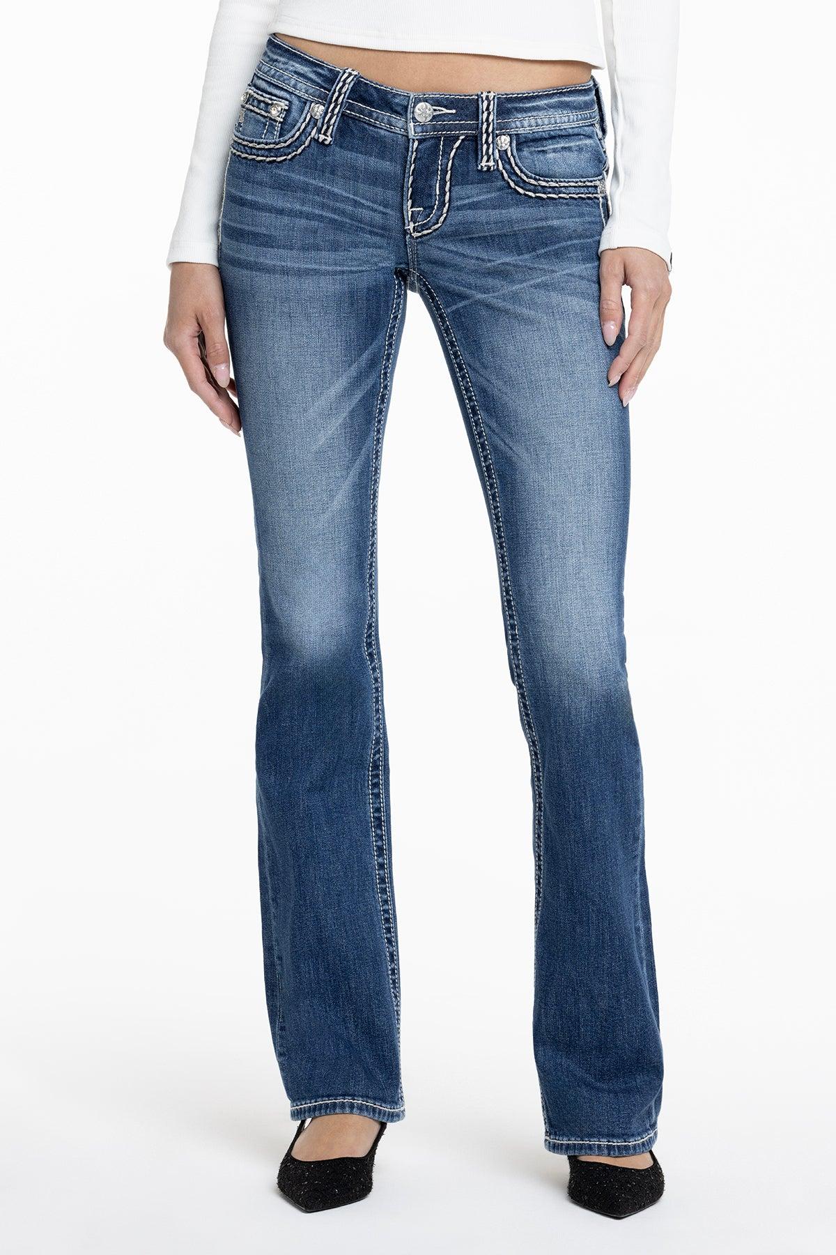 Cleo Stitched Bootcut Jeans Product Image