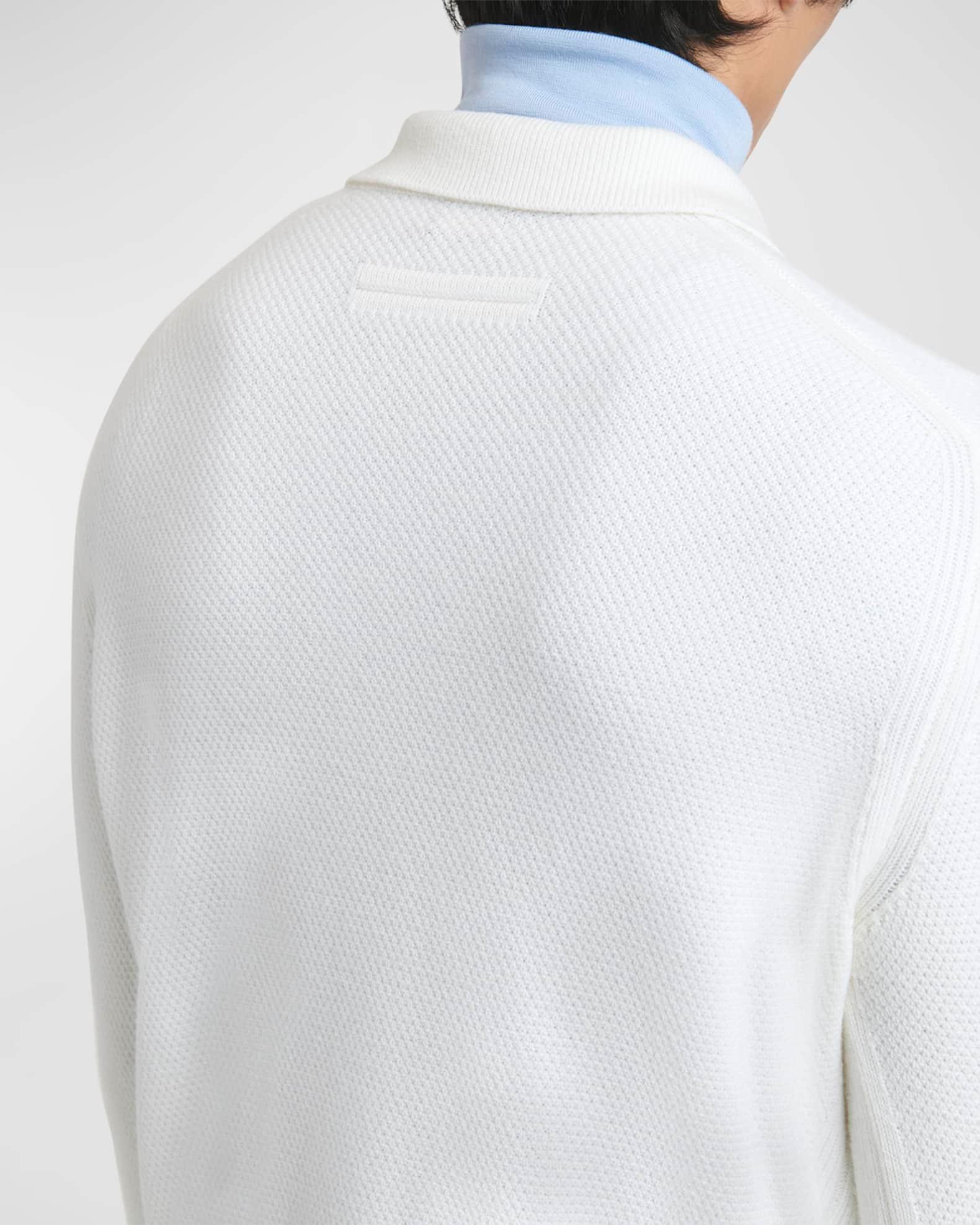 Men's Melange Oasi Cashmere Polo Sweater Product Image
