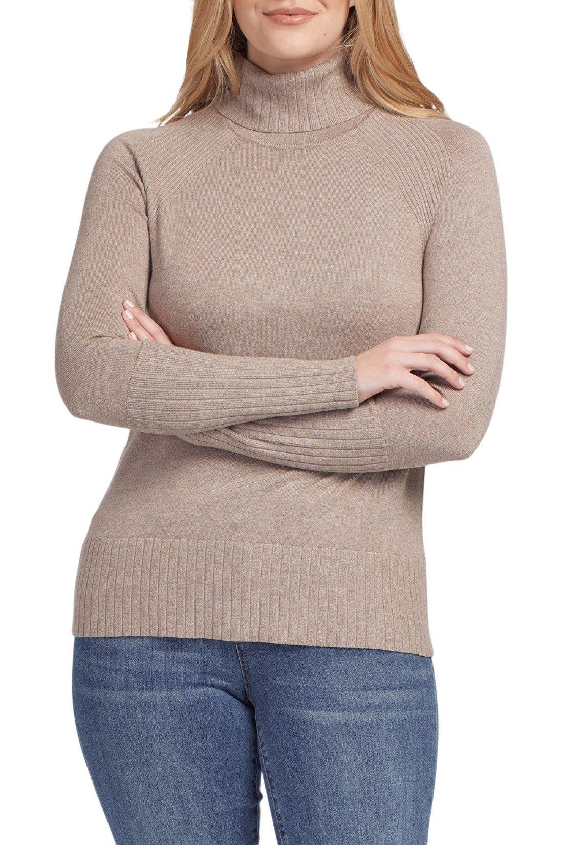 Turtleneck w/ Wide Ribbed Cuff Product Image