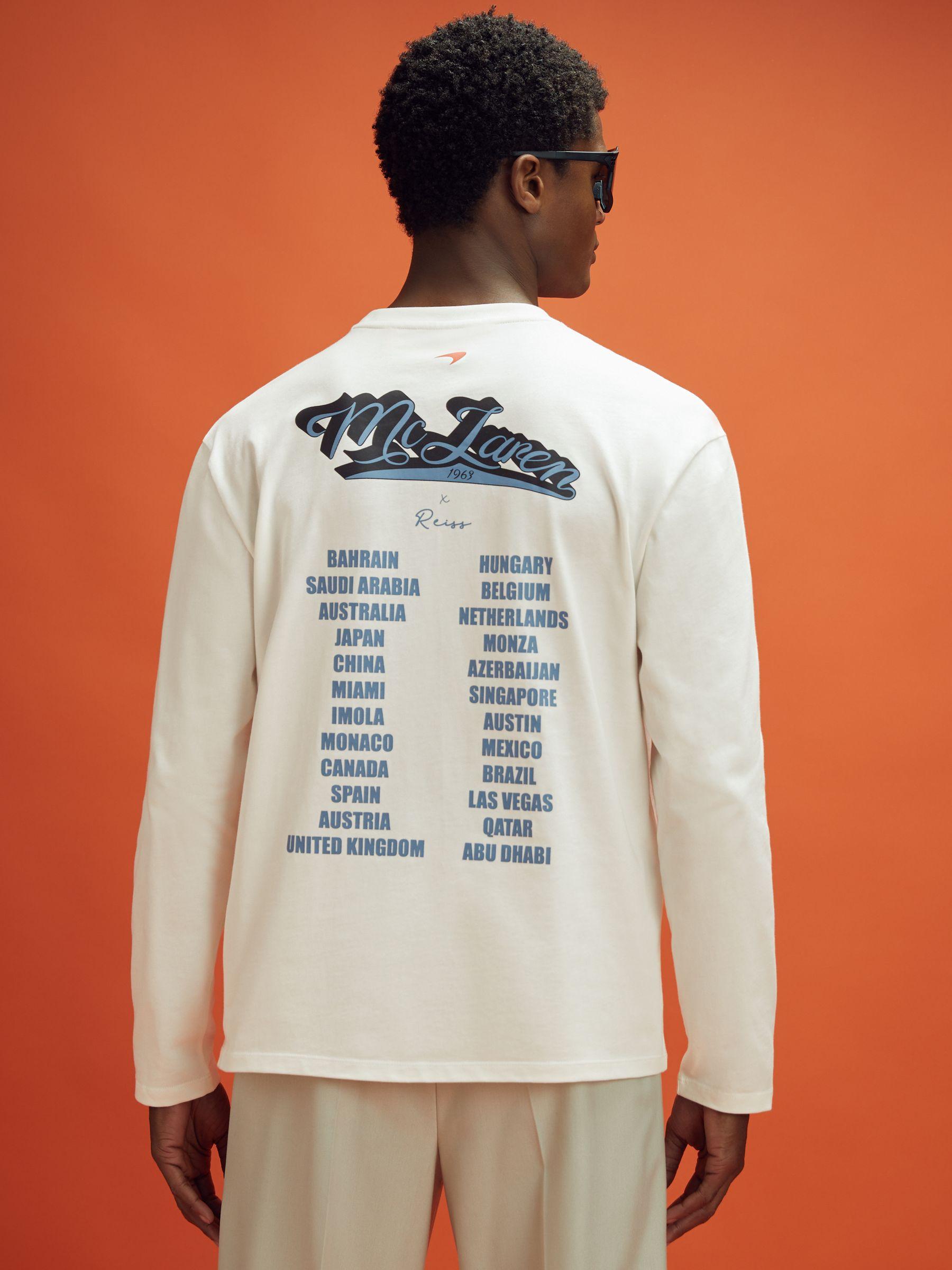 McLaren F1 Crew Neck Tour T-Shirt in White Product Image