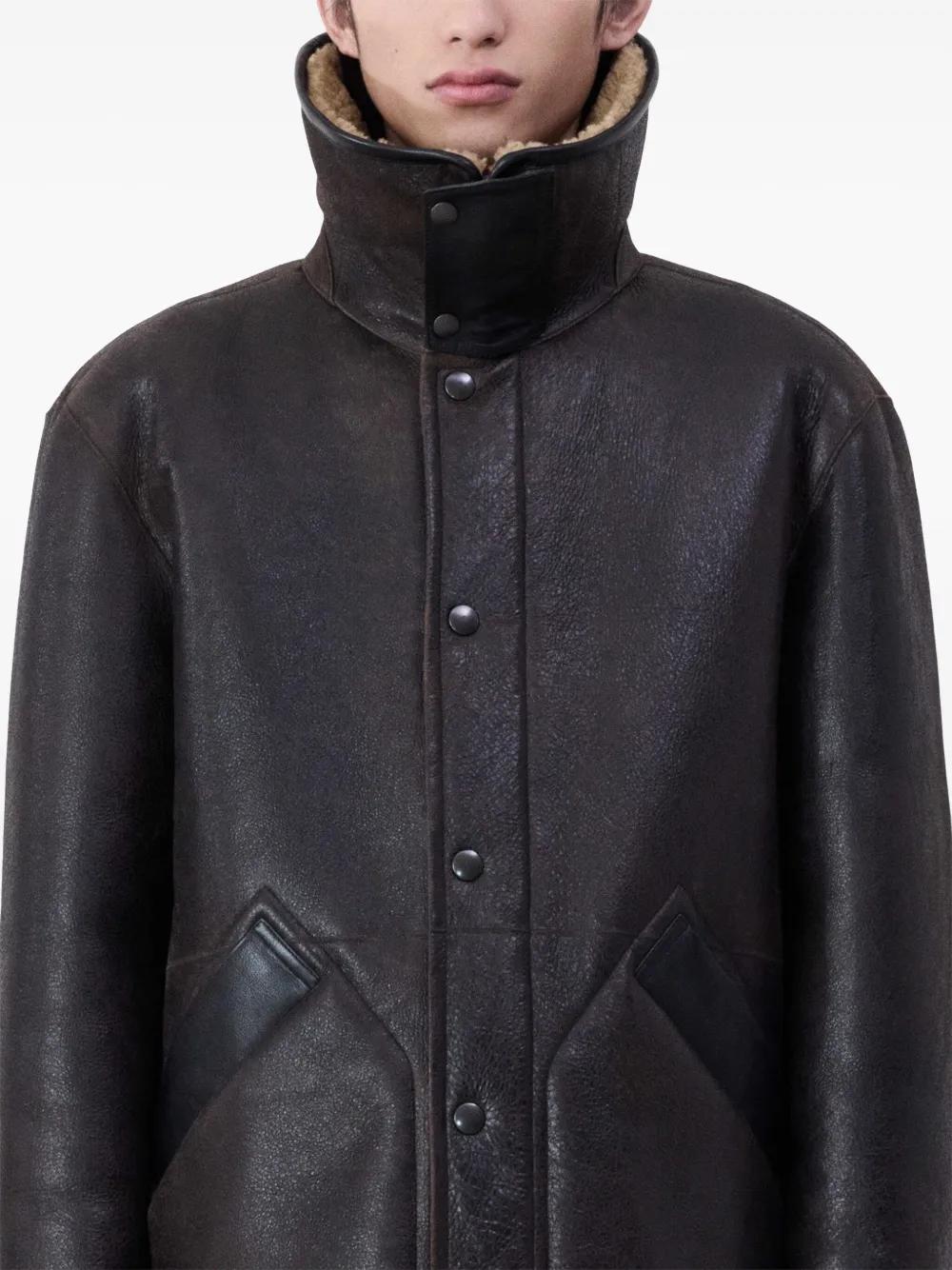Shearling Leather Jacket Product Image
