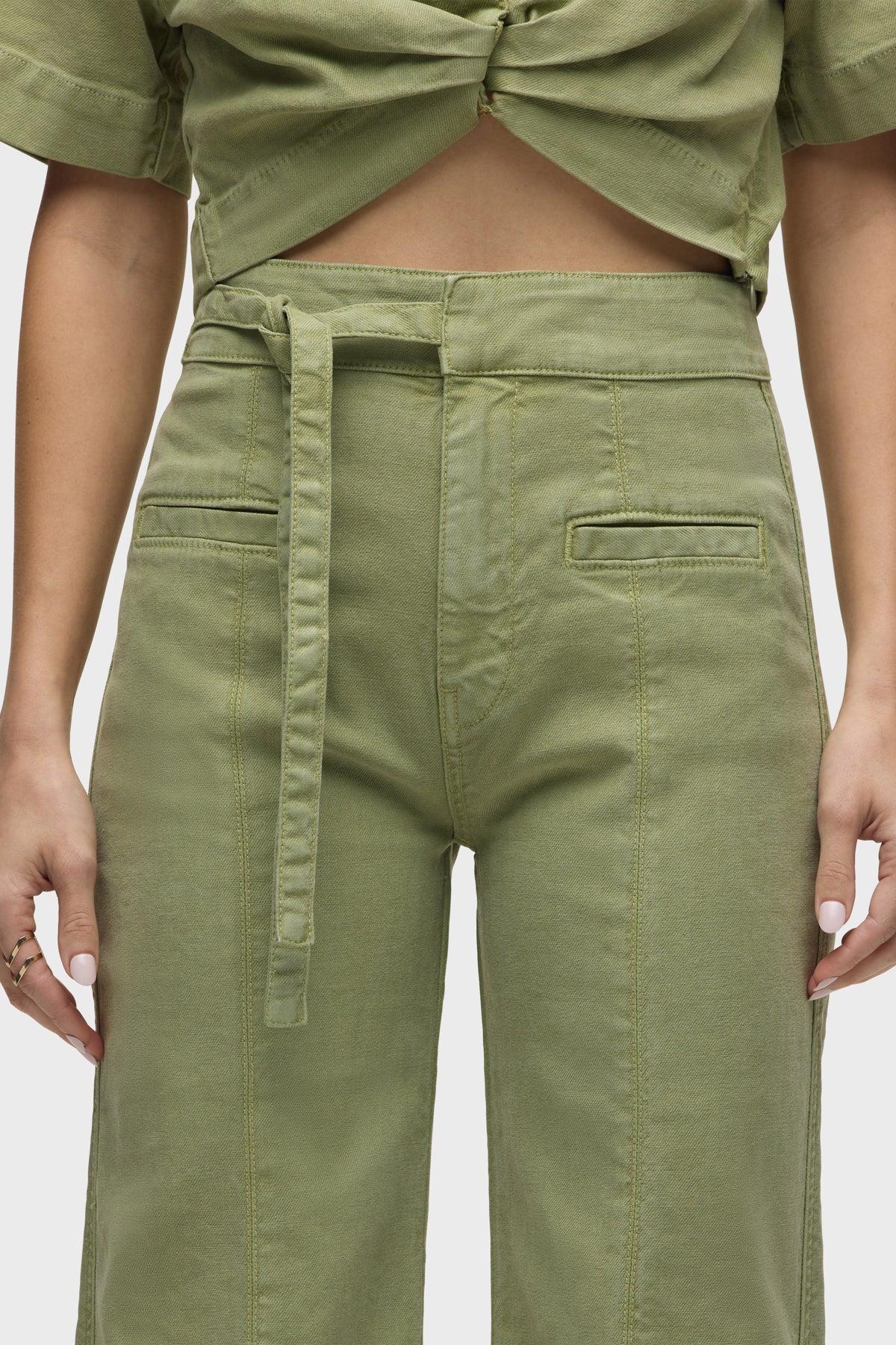 Tie Waist Pintucked Trouser Pant Female Product Image