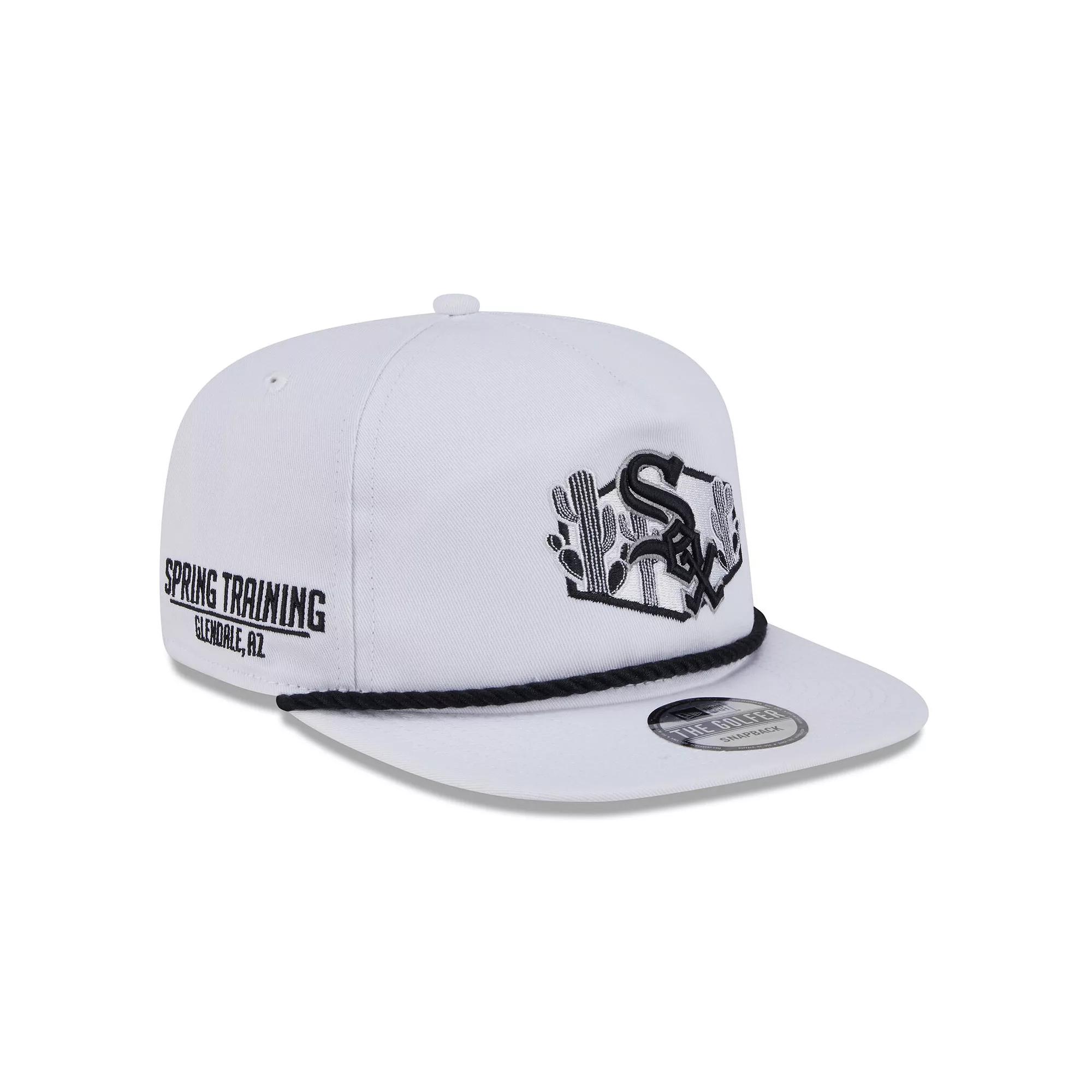 Men's New Era White Chicago White Sox 2025 Spring Training Palm Golfer Adjustable Hat Product Image