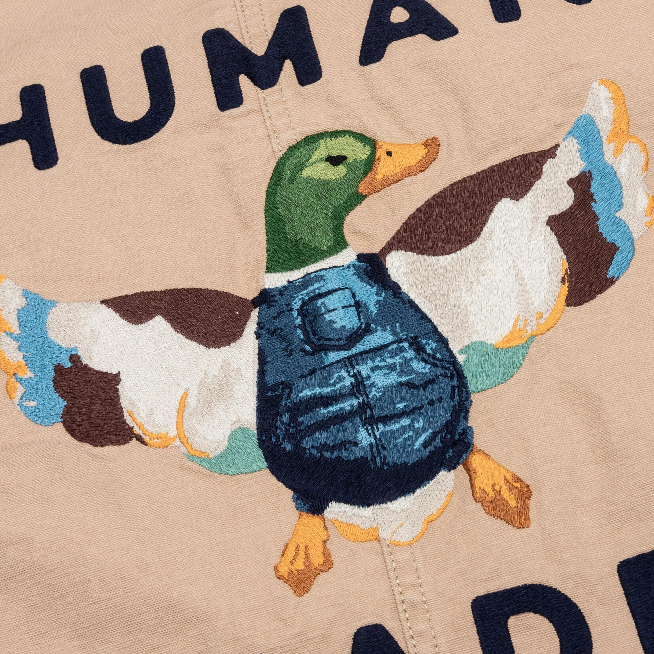 Washed Duck Coverall Jacket - Beige Male Product Image