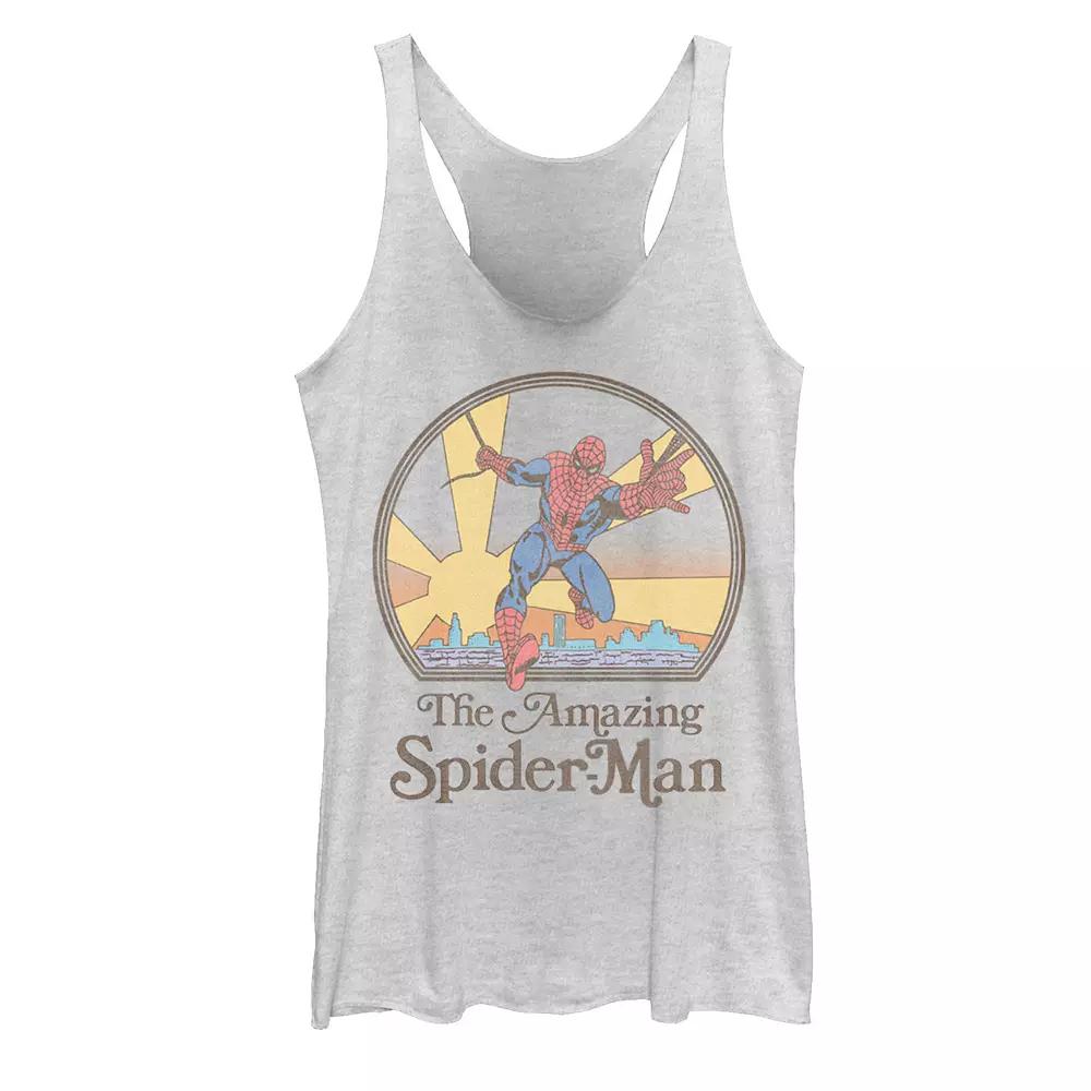 Juniors' Marvel Spider-Man Vintage 70's Tank Top, Girl's,  Product Image