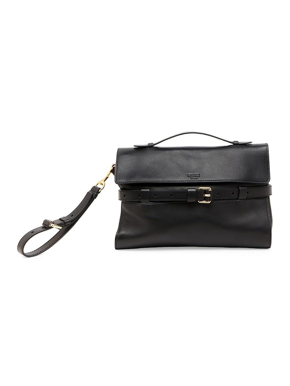Womens Tie Me Soft Leather Clutch Product Image