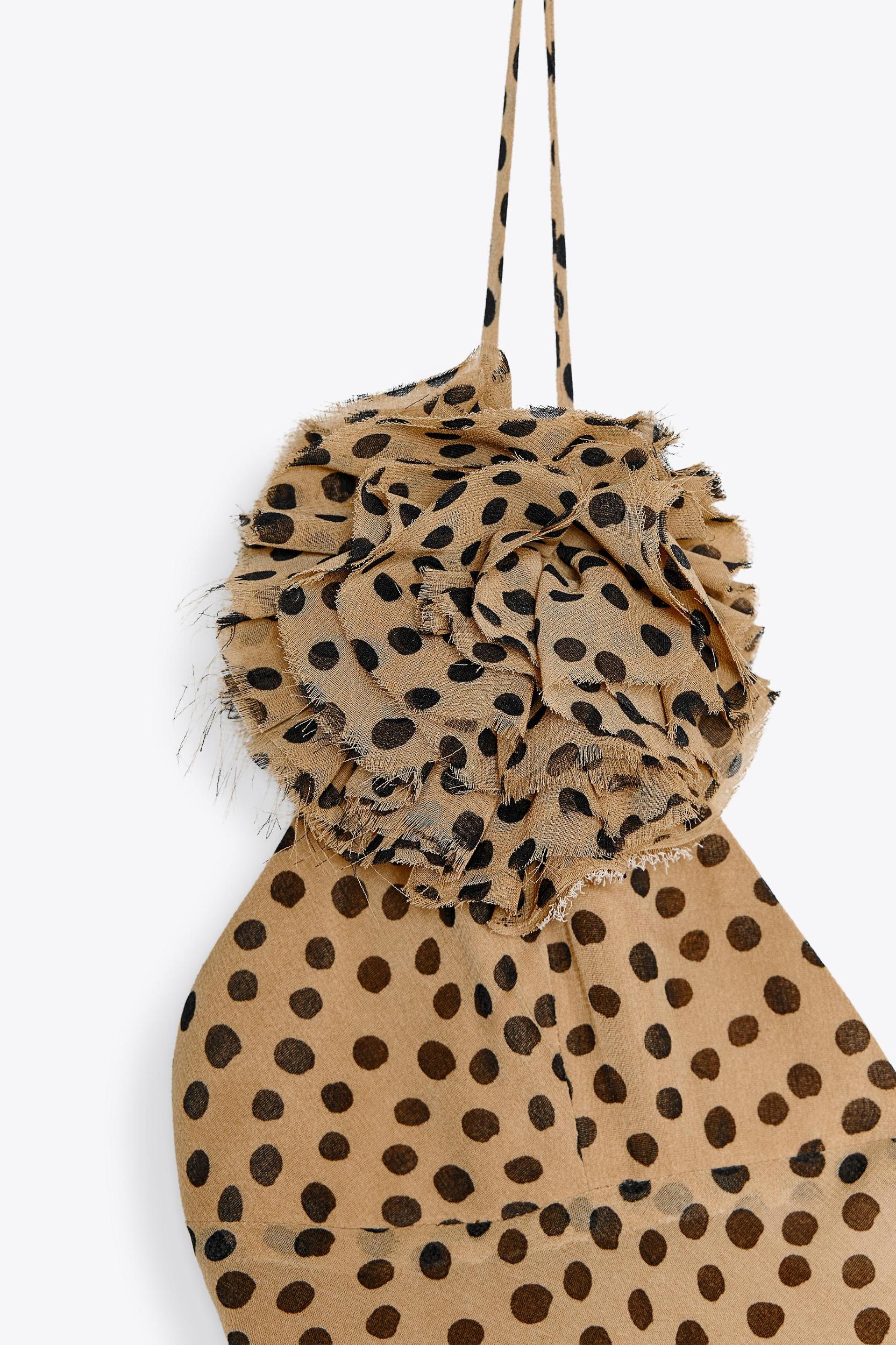 FLORAL POLKA DOT MAXI DRESS Product Image